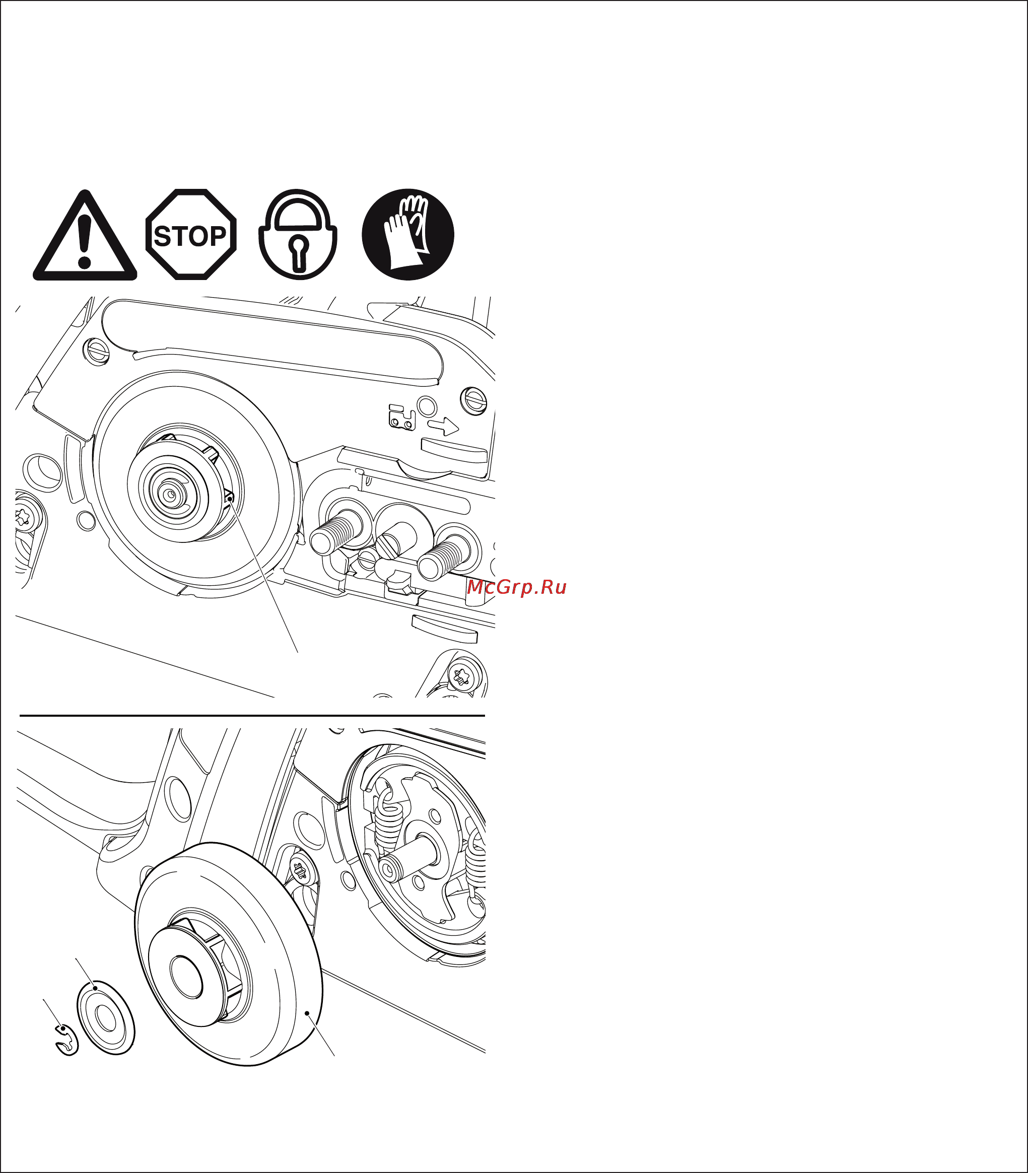 Makita ea3203s40b [28/40] Replacing the saw chain
