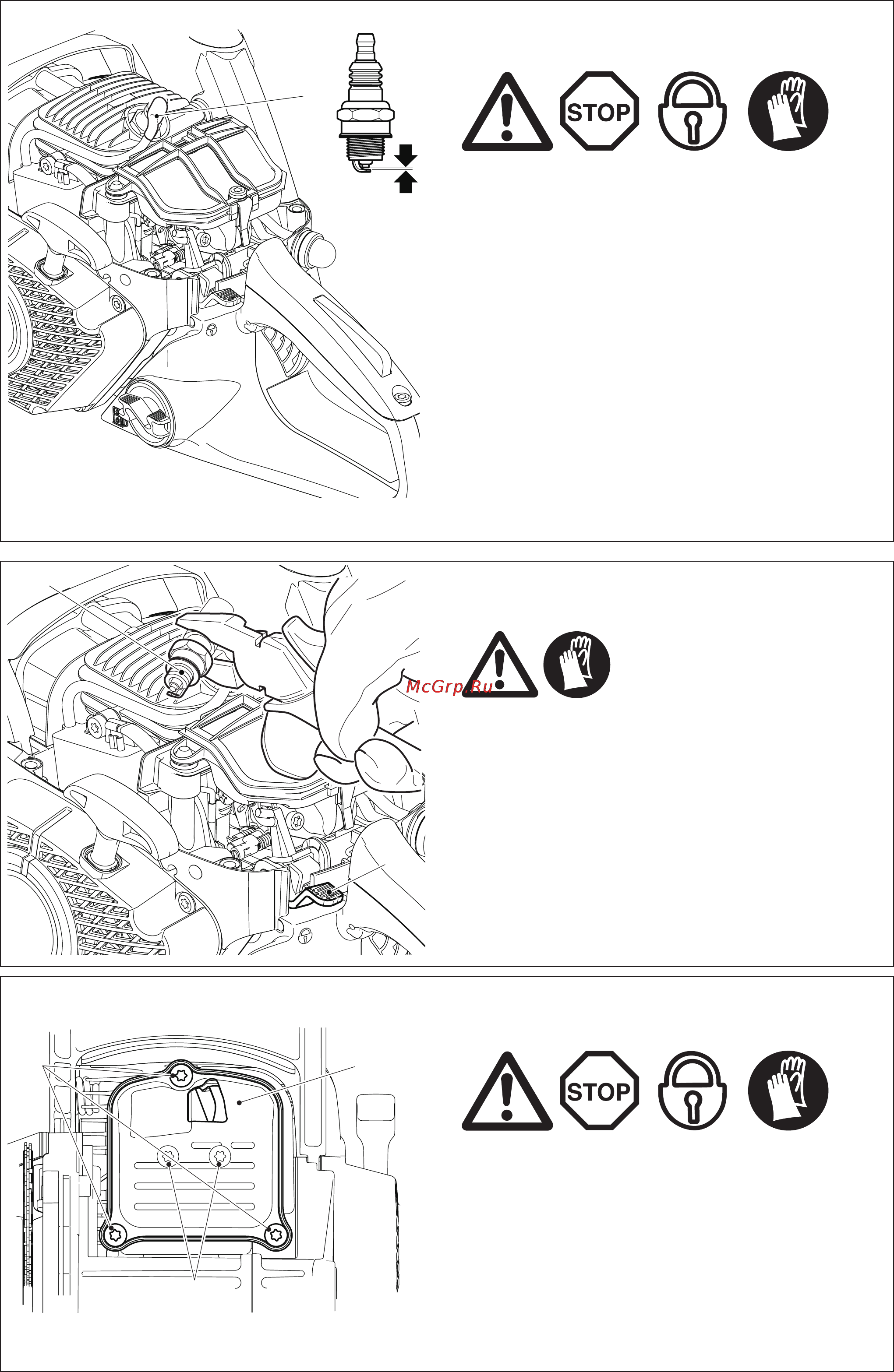 Makita ea3202s40b [30/40] Replacing the spark plug