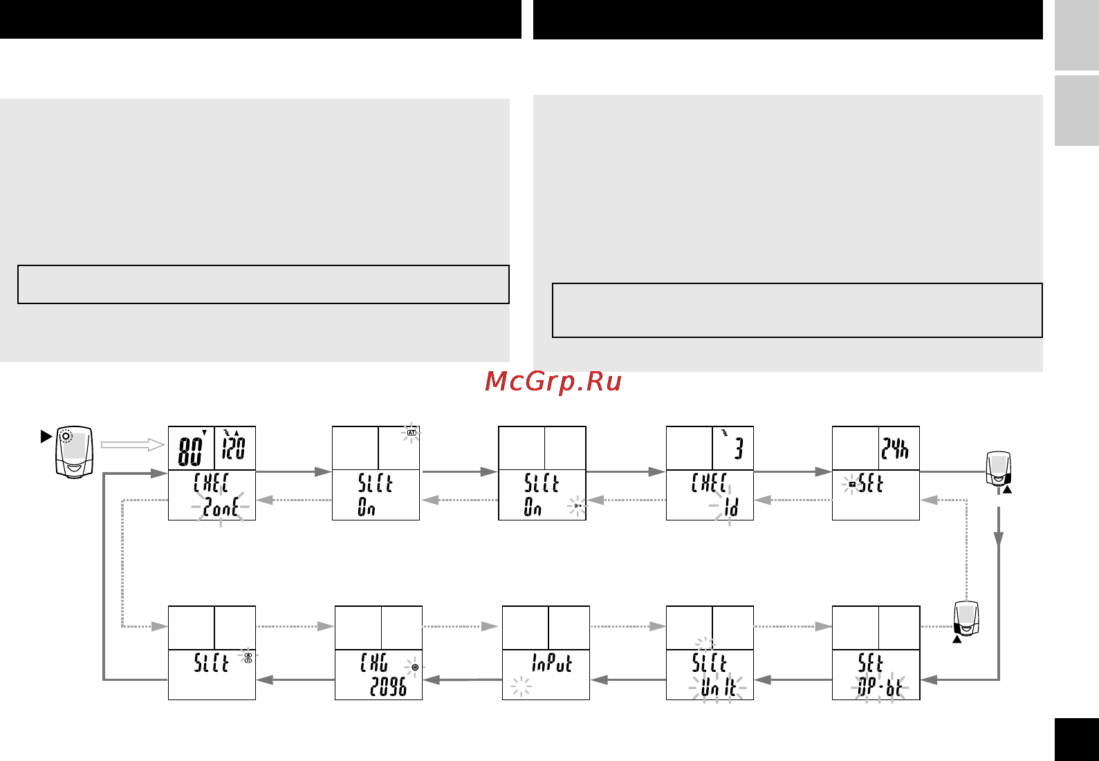 Cat Eye CC-CD300DW (CC-CD300DW) [23/36] Configuration de l unité principale configuring the main unit