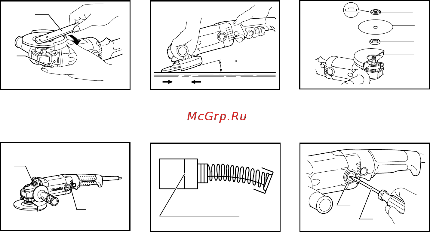Makita ga6021c Инструкция по эксплуатации онлайн [3/72] 159623
