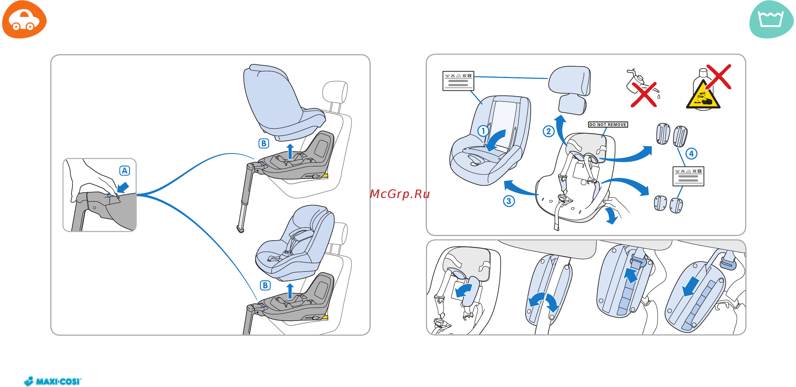 Maxi-Cosi 2wayPearl River Blue Инструкция по эксплуатации онлайн [7/10] 257287