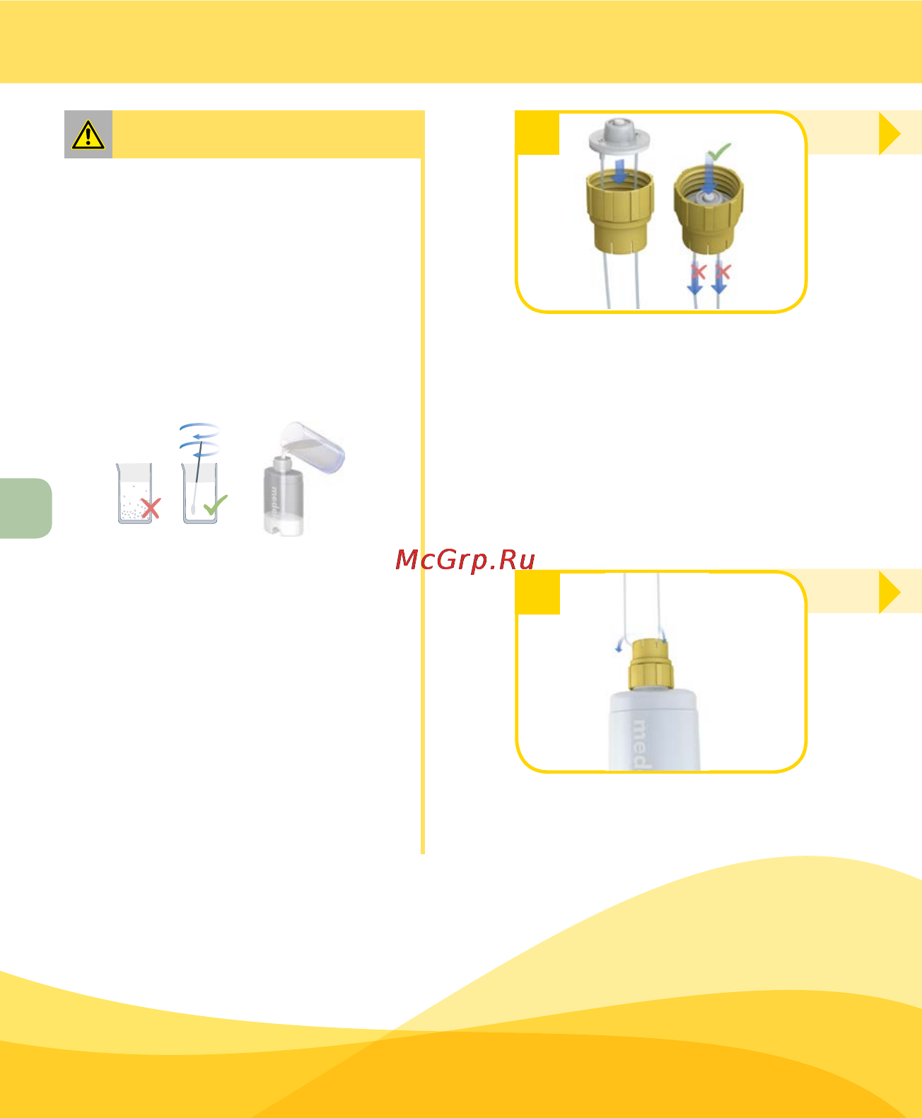 Medela sns имитация грудного вскармливания [104/220] Montaje del sns preparación para la alimentación