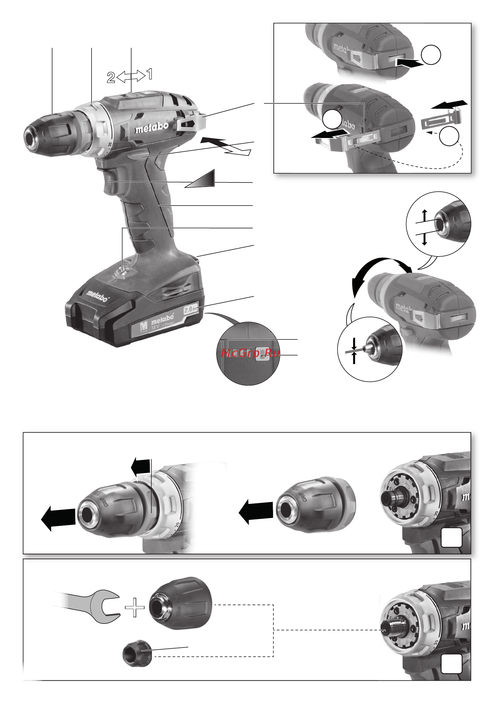 Metabo bs 18 (602207500) [2/64] Bs 18 quick