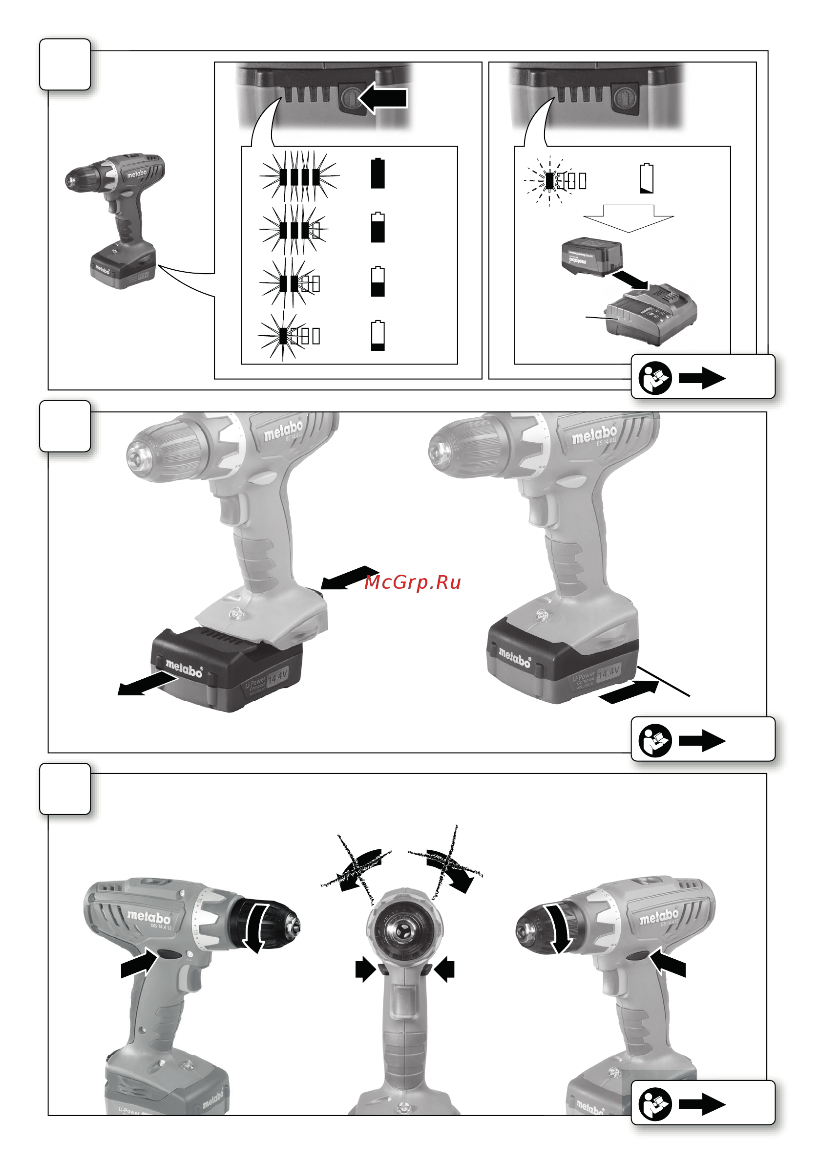 Metabo BS 18 Li 602116530 Инструкция по эксплуатации онлайн [3/58] 307566