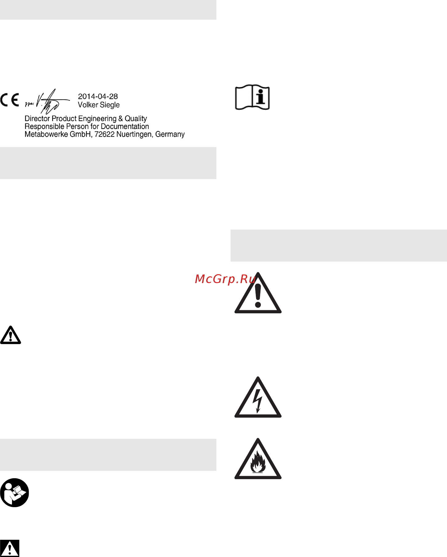Metabo 685067000 [35/44] Πρωτότυπες οδηγίες χρήσης