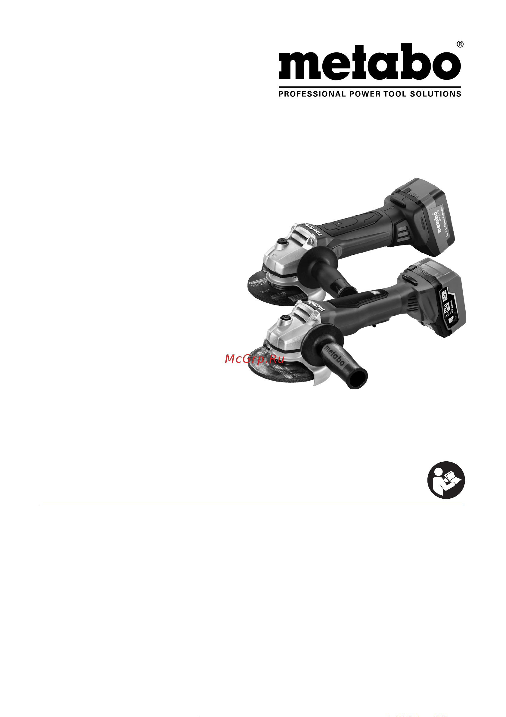 Metabo WB 18 LTX BL 125 Quick (613077850) Инструкция по эксплуатации онлайн