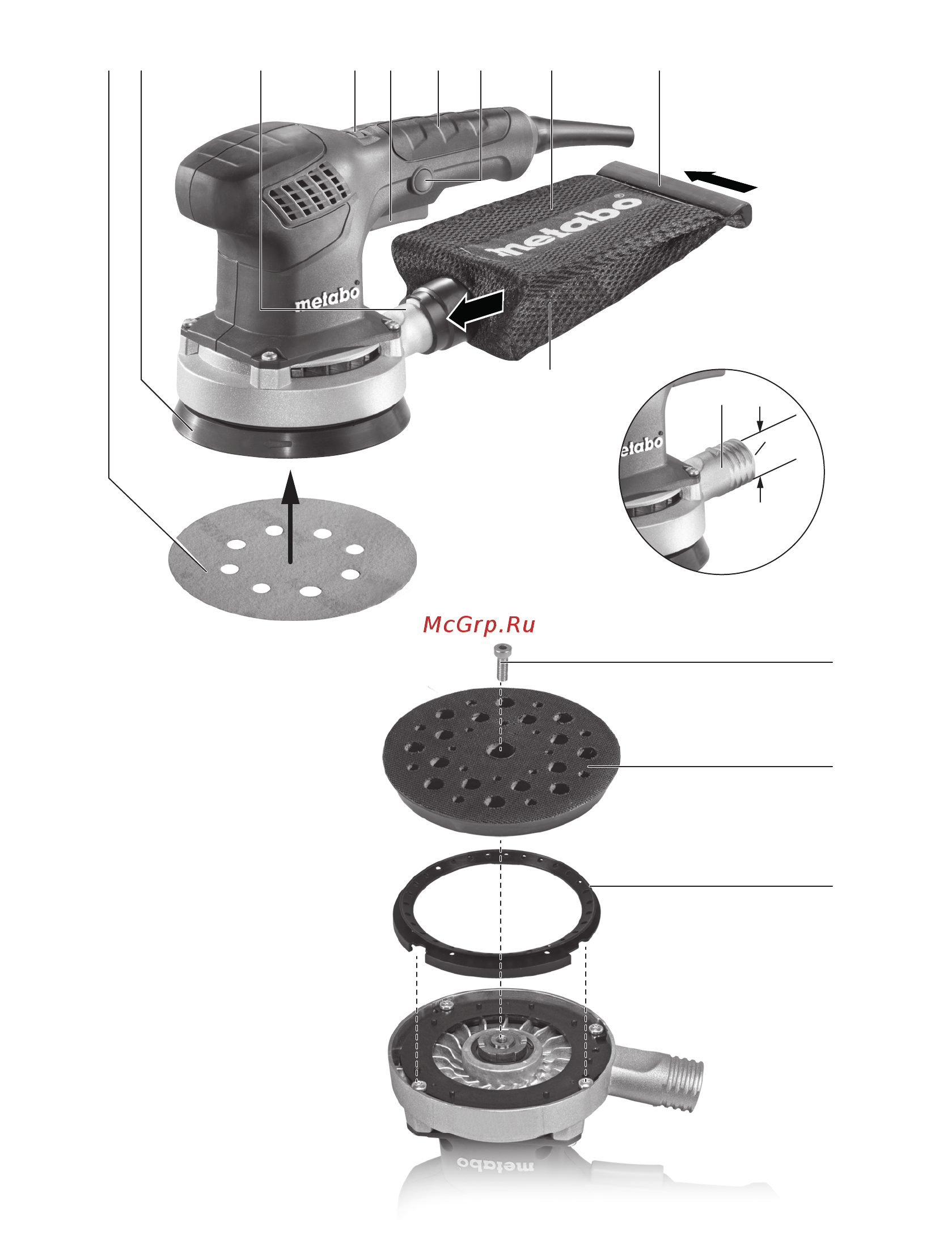 Metabo SXE 3150 в коробке Инструкция по эксплуатации онлайн [2/68] 333273