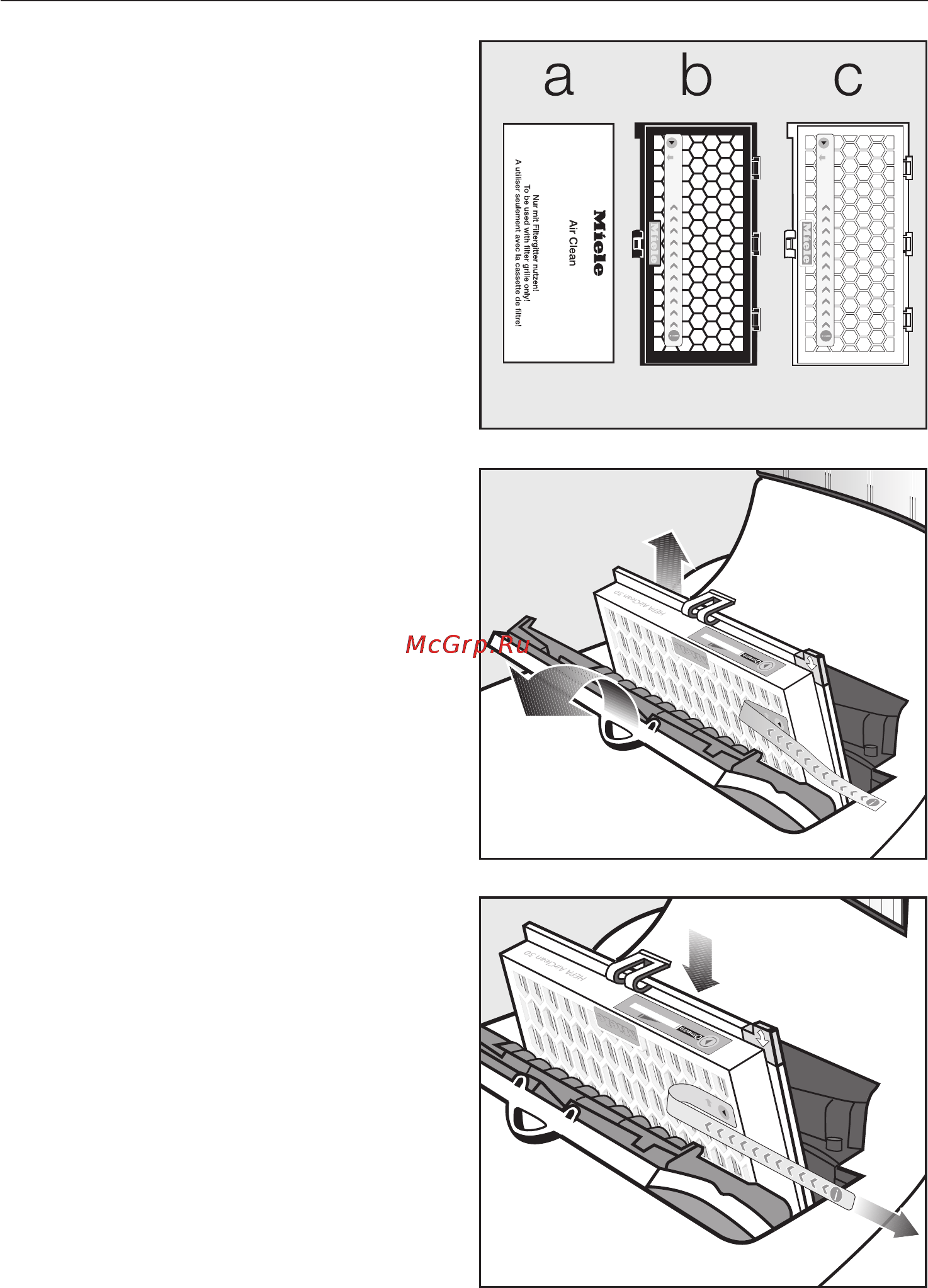 Miele shjm0 dynamic u1 allergy [12/48] Включение индикатора заме ны фильтра выходящего воздуха
