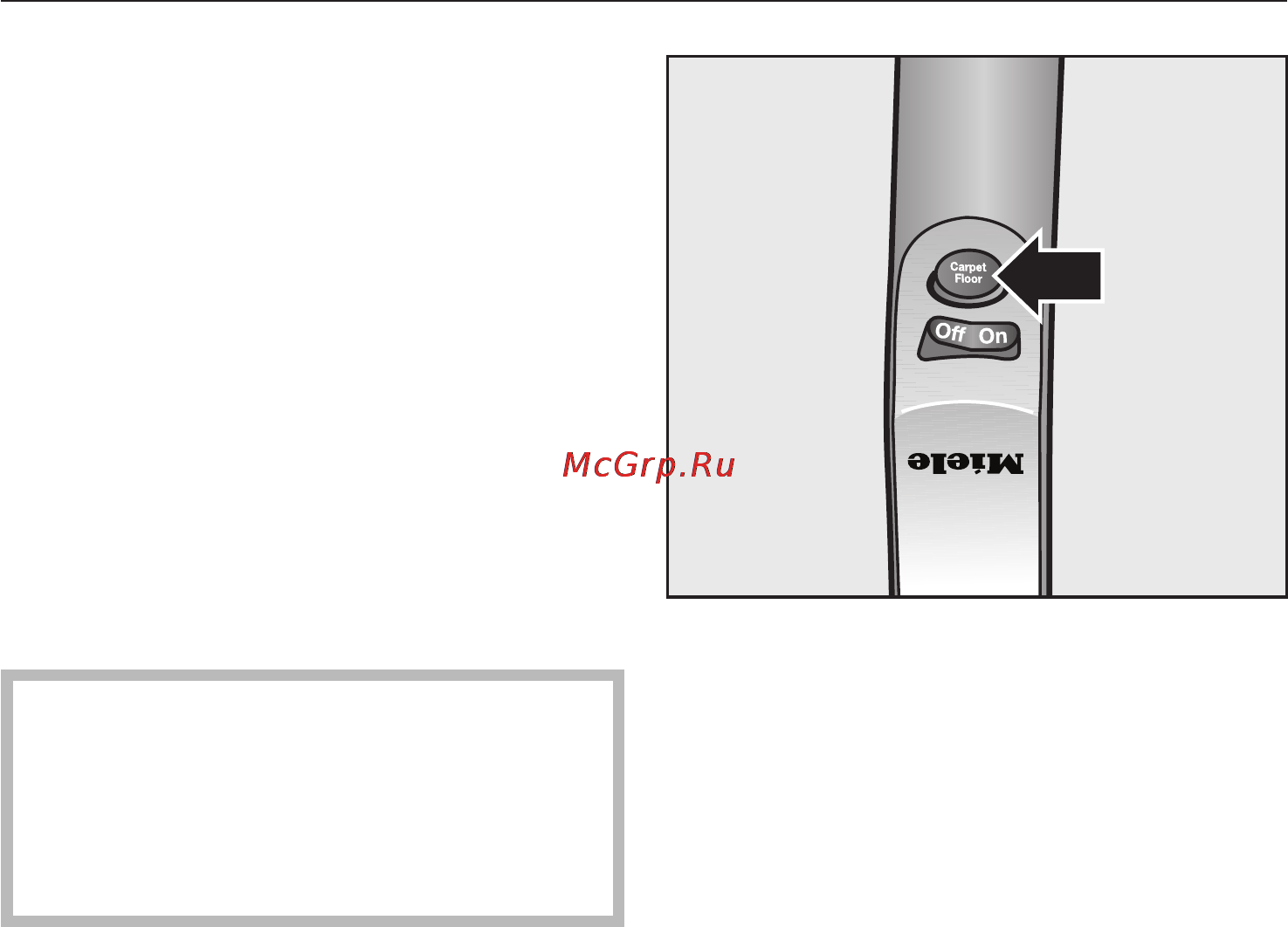 Miele shjm0 dynamic u1 allergy [21/48] Использование электрощетки