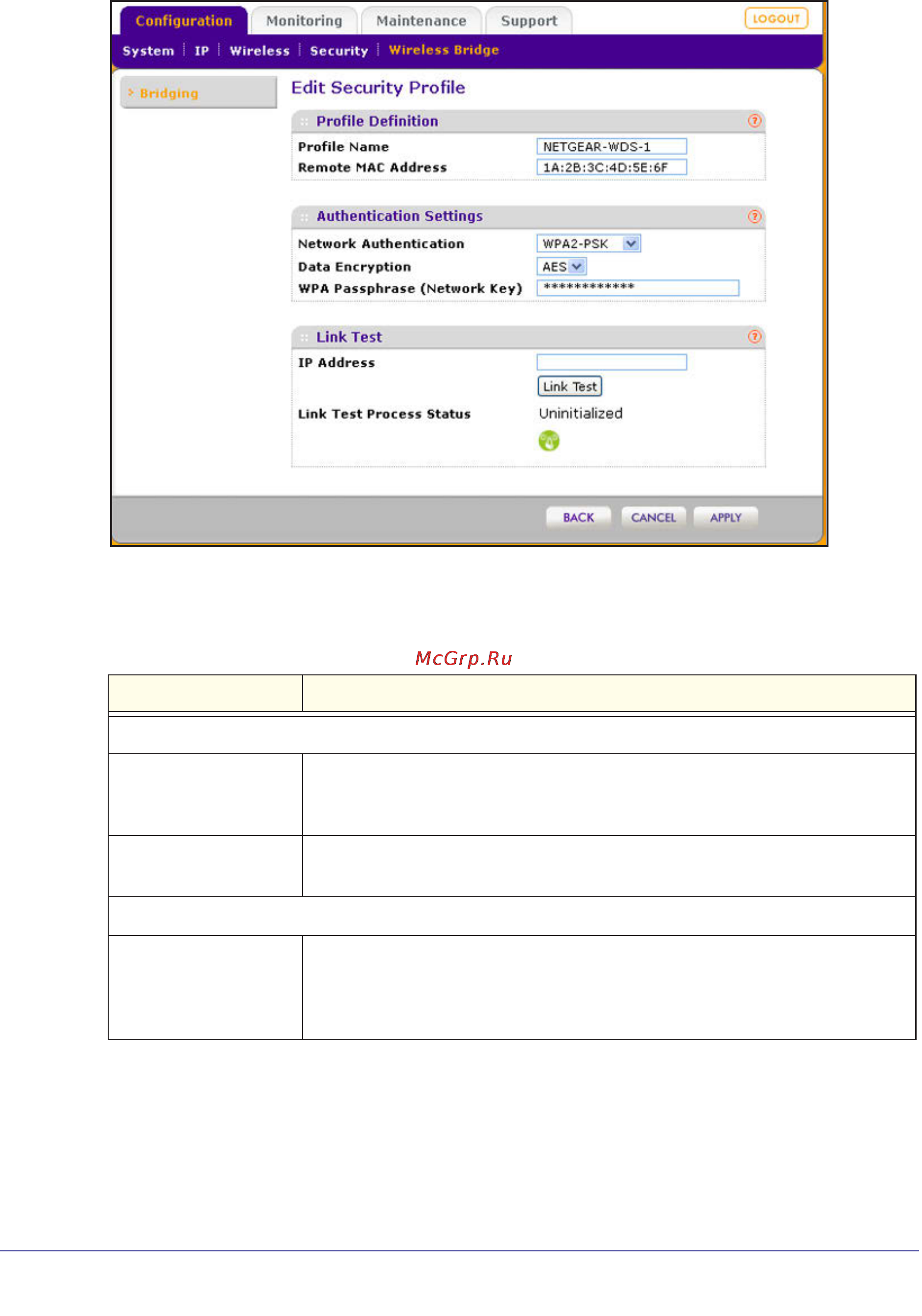 Netgear wndap360-100pes [100/133] F specify the settings as explained in the following table