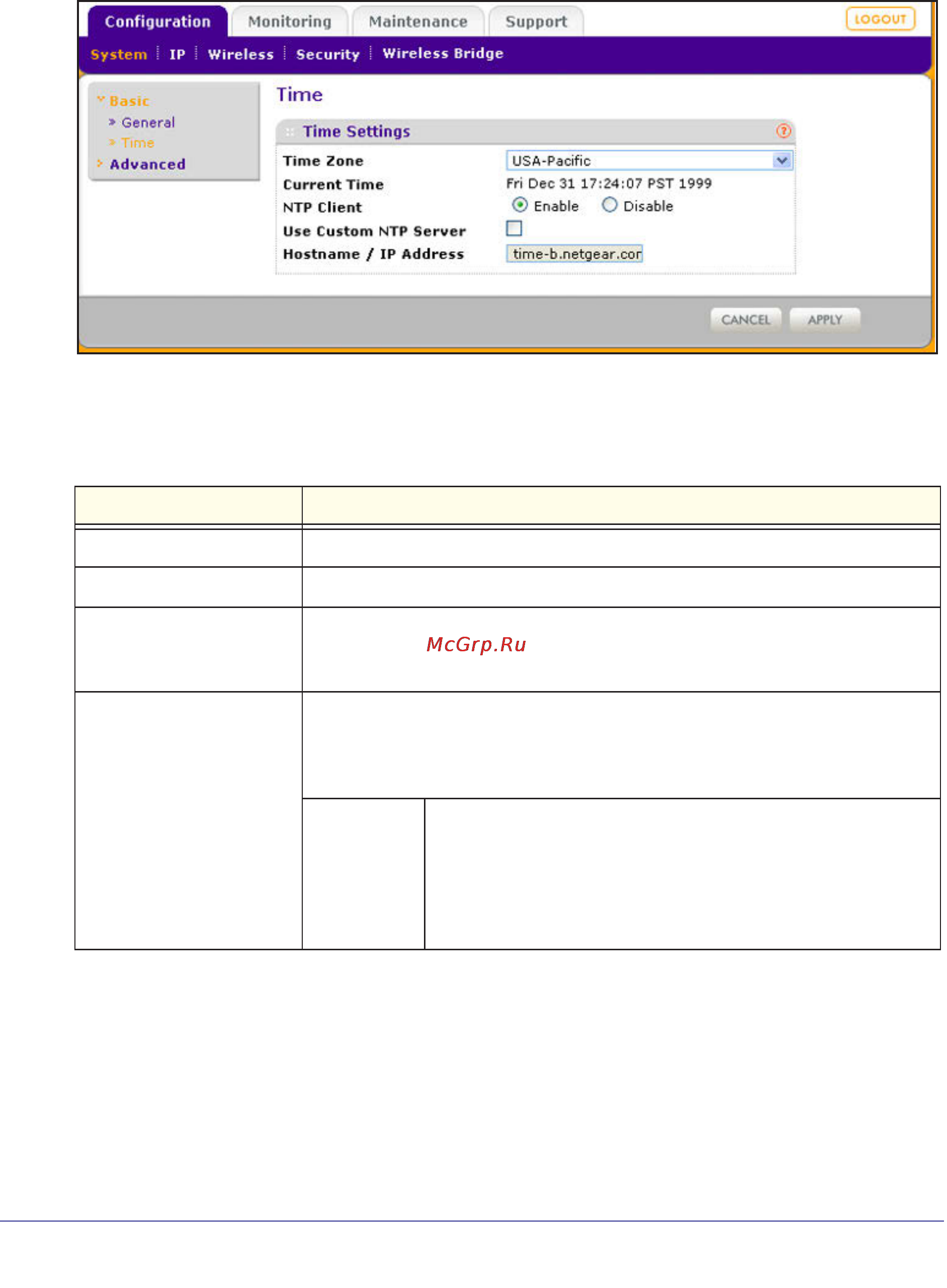 Netgear wndap360-100pes [20/133] Time the time screen displays