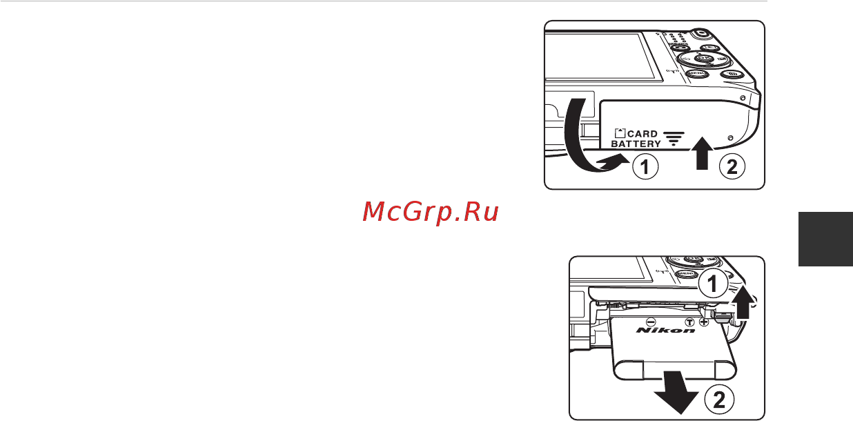 Nikon coolpix s6800 red [31/240] Закройте крышку батарейного отсека гнезда для карты памяти