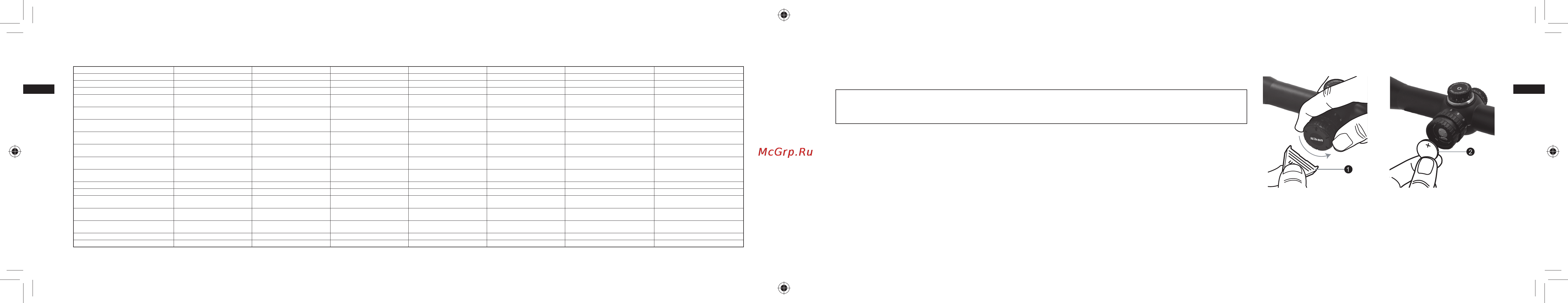 Nikon prostaff 5 4.5-18x40 sf il w/bdc [23/138] Caractéristiques