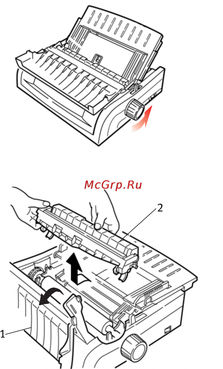 OKI ml5591eco [61/95] Застревание отдельных листов бумаги