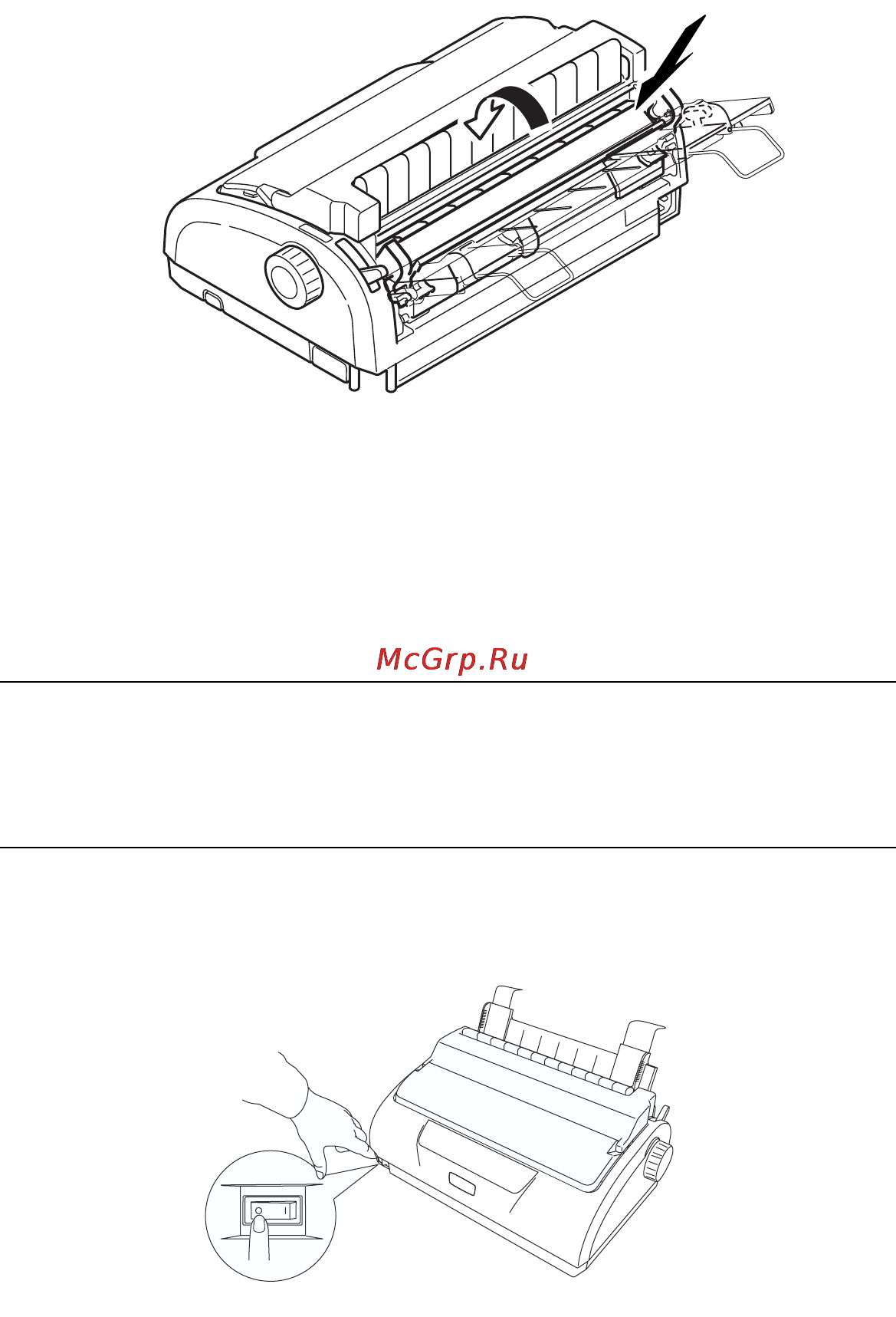 OKI ml1120 [25/83] Подача непрерывных форм нижняя подача