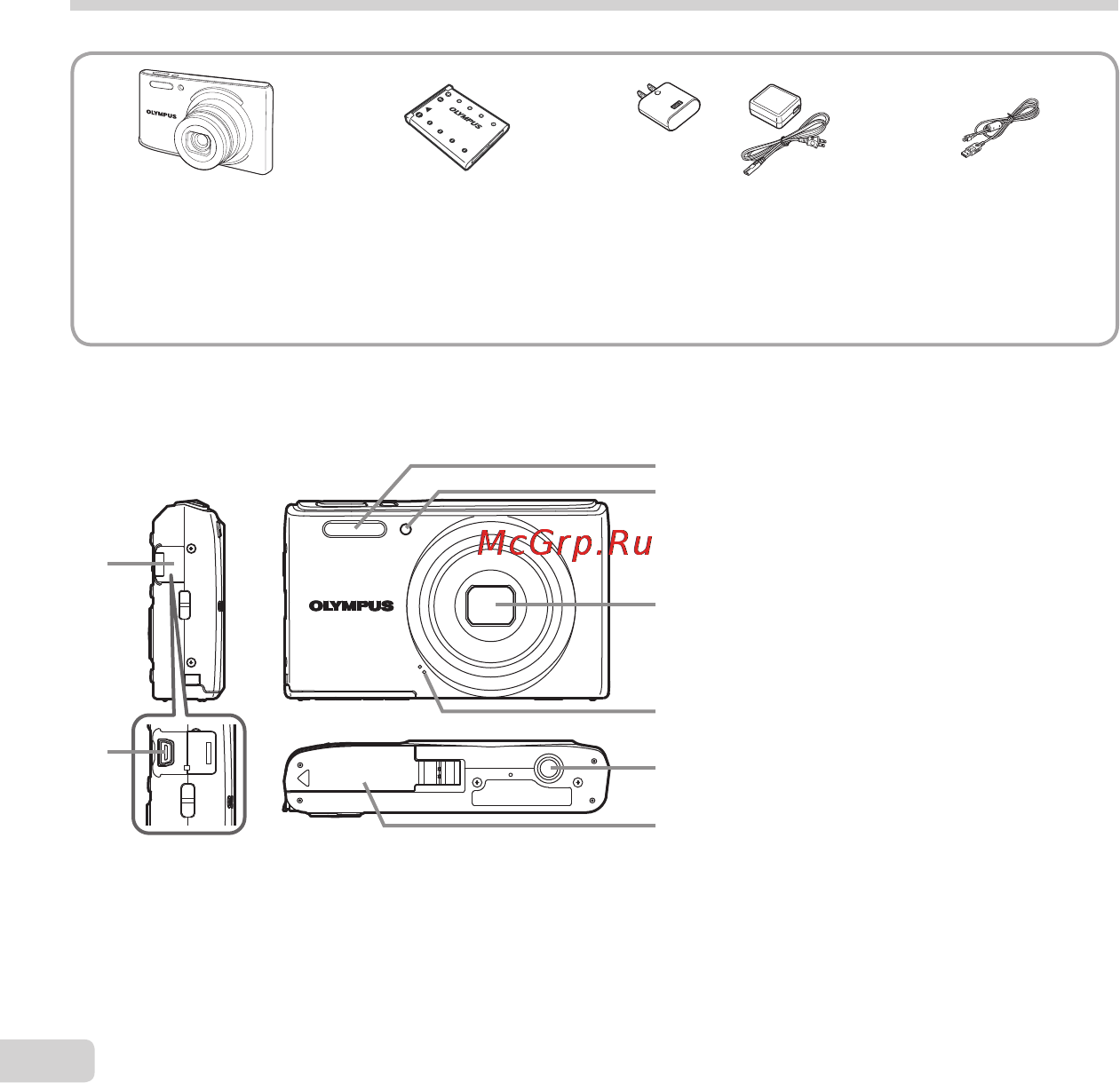 Olympus VG-165 [2/61] Проверка содержимого коробки