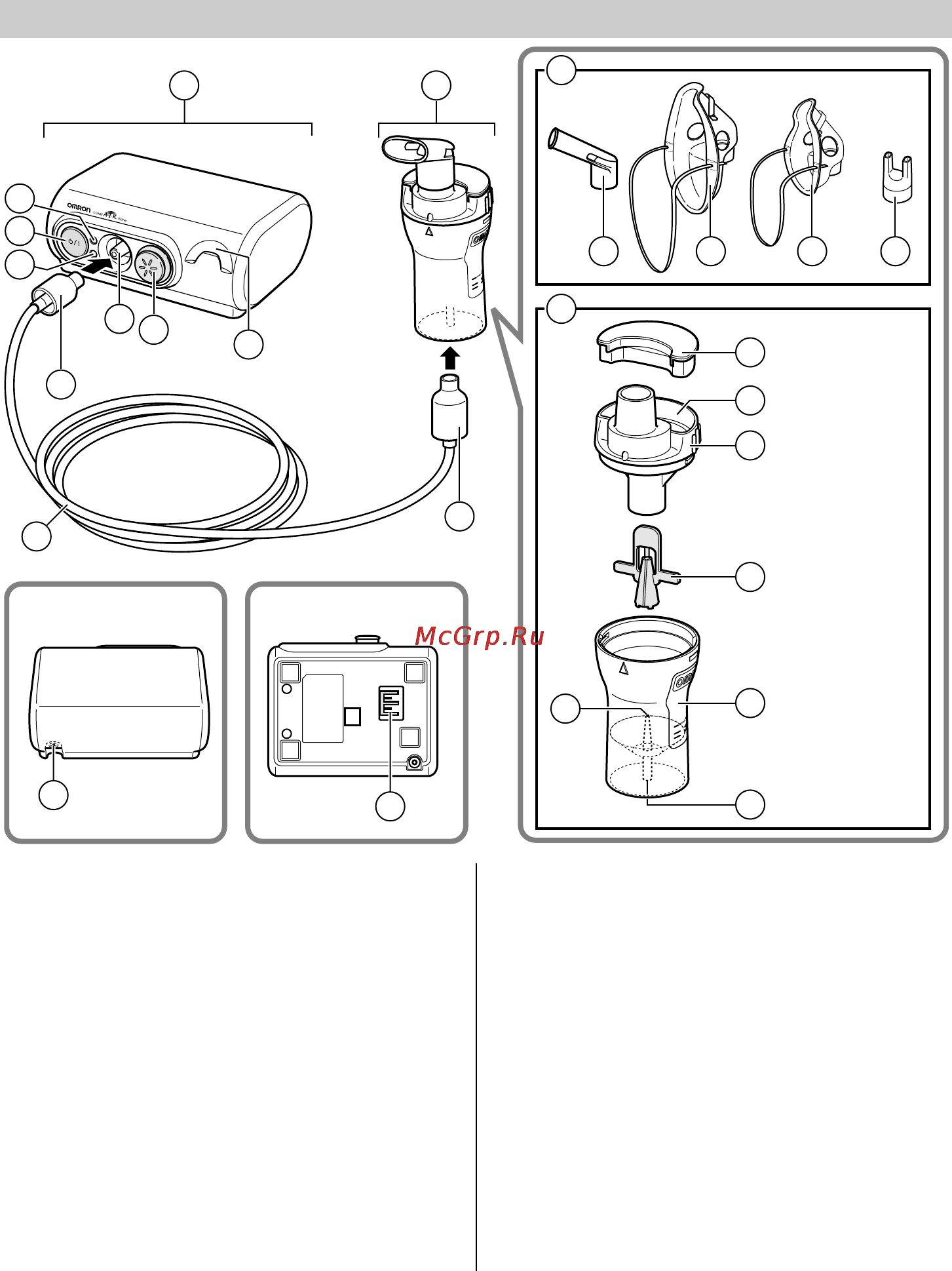 Omron Comp Air Elite NE-C30-E [8/36] Know your unit