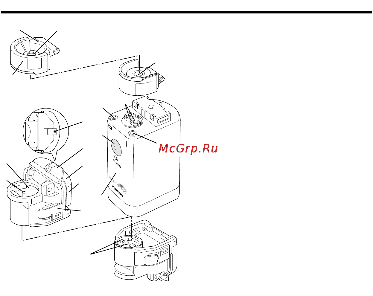 Omron MicroAir NE-U22 [8/40] Наименование и назначение деталей ингалятора