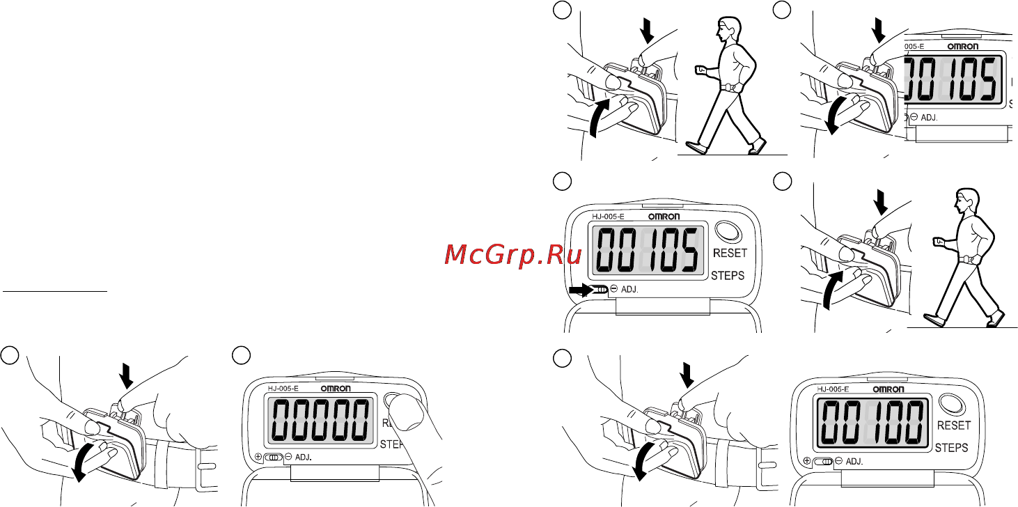 Omron HJ-005-E Инструкция по эксплуатации онлайн [5/17] 160535