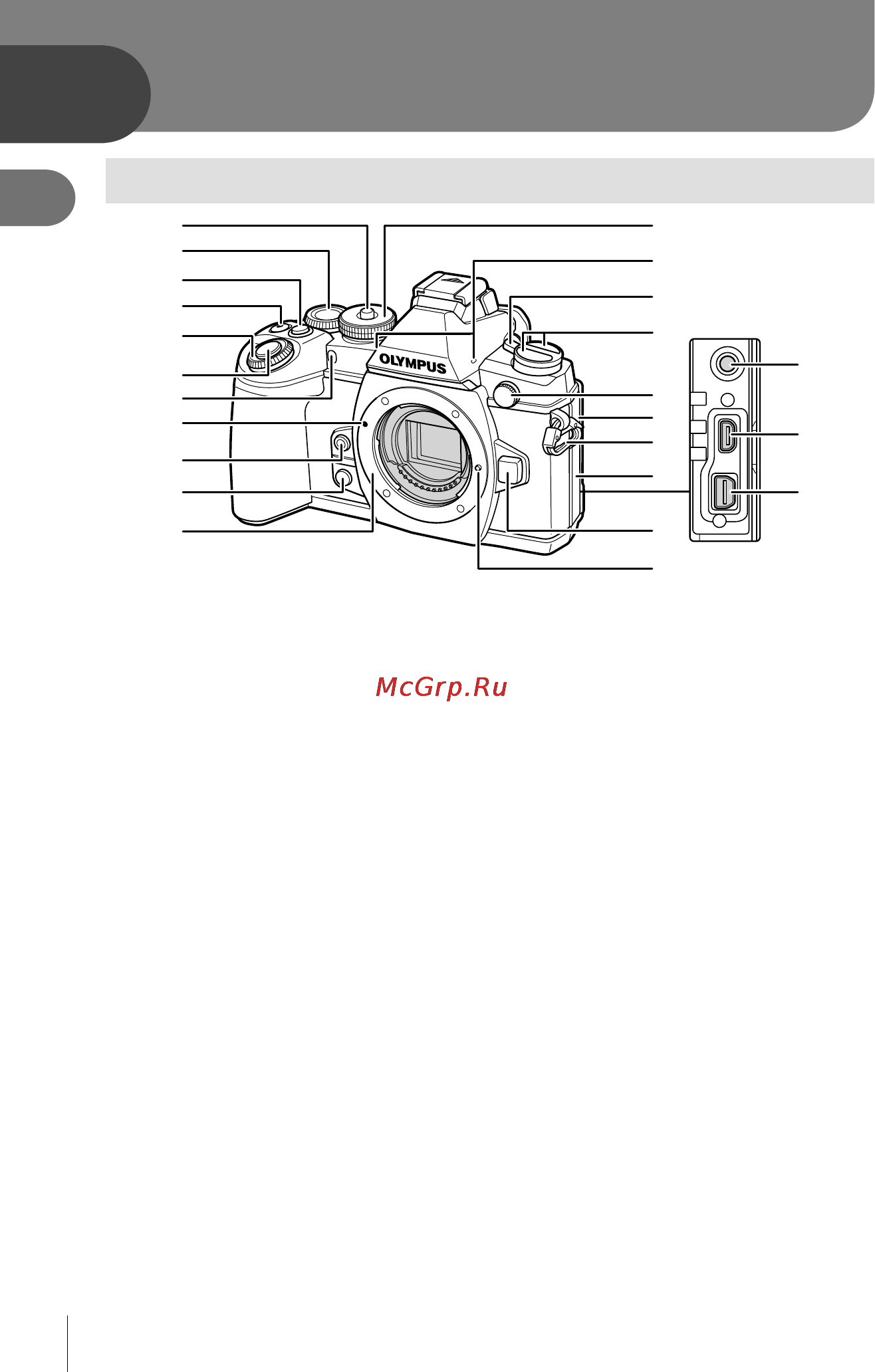 Olympus om-d e-m1 body silver [10/181] Подготовка фотоаппарата и порядок работы