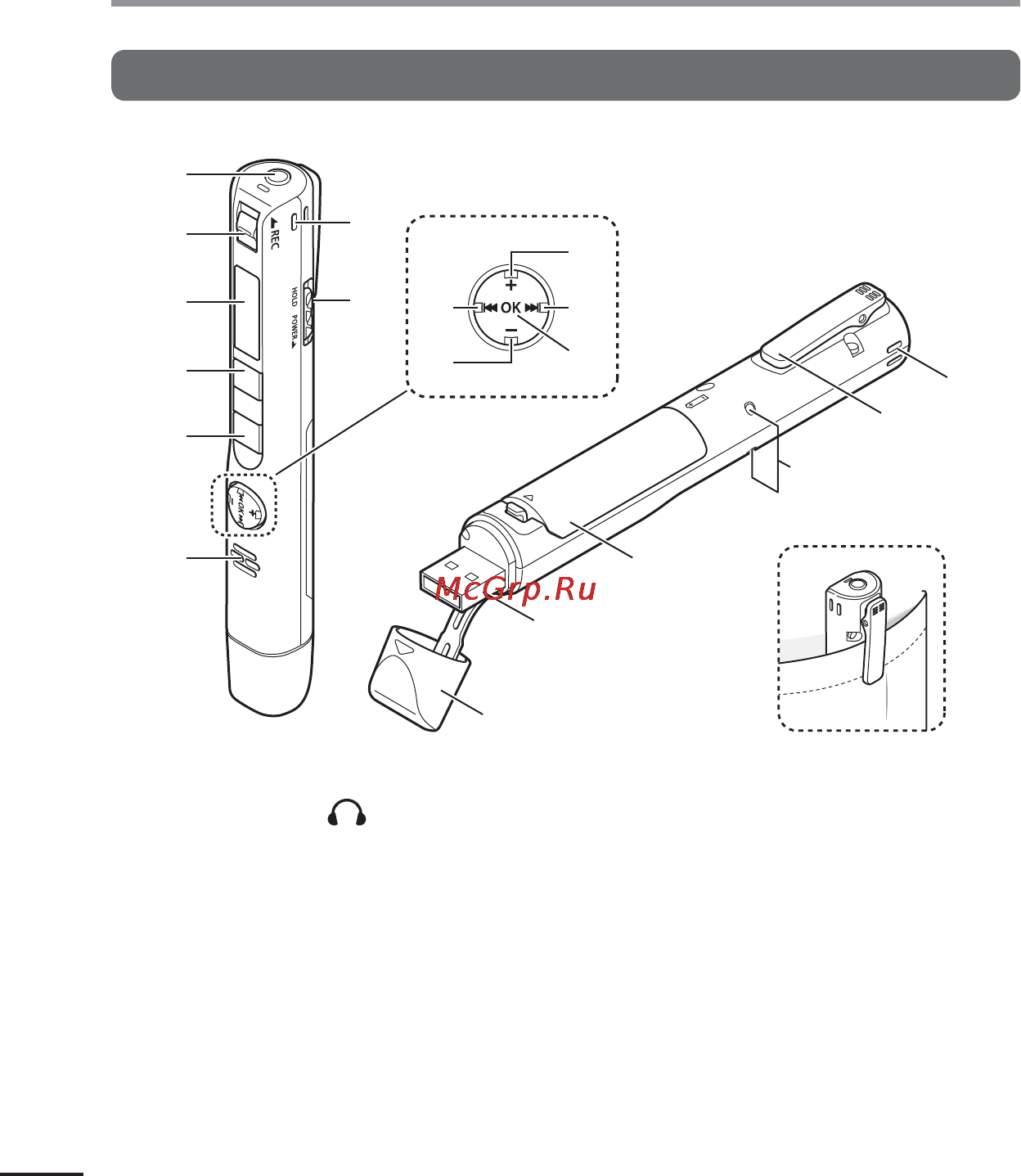 Olympus vp-10 4gb черный [4/82] Recorder