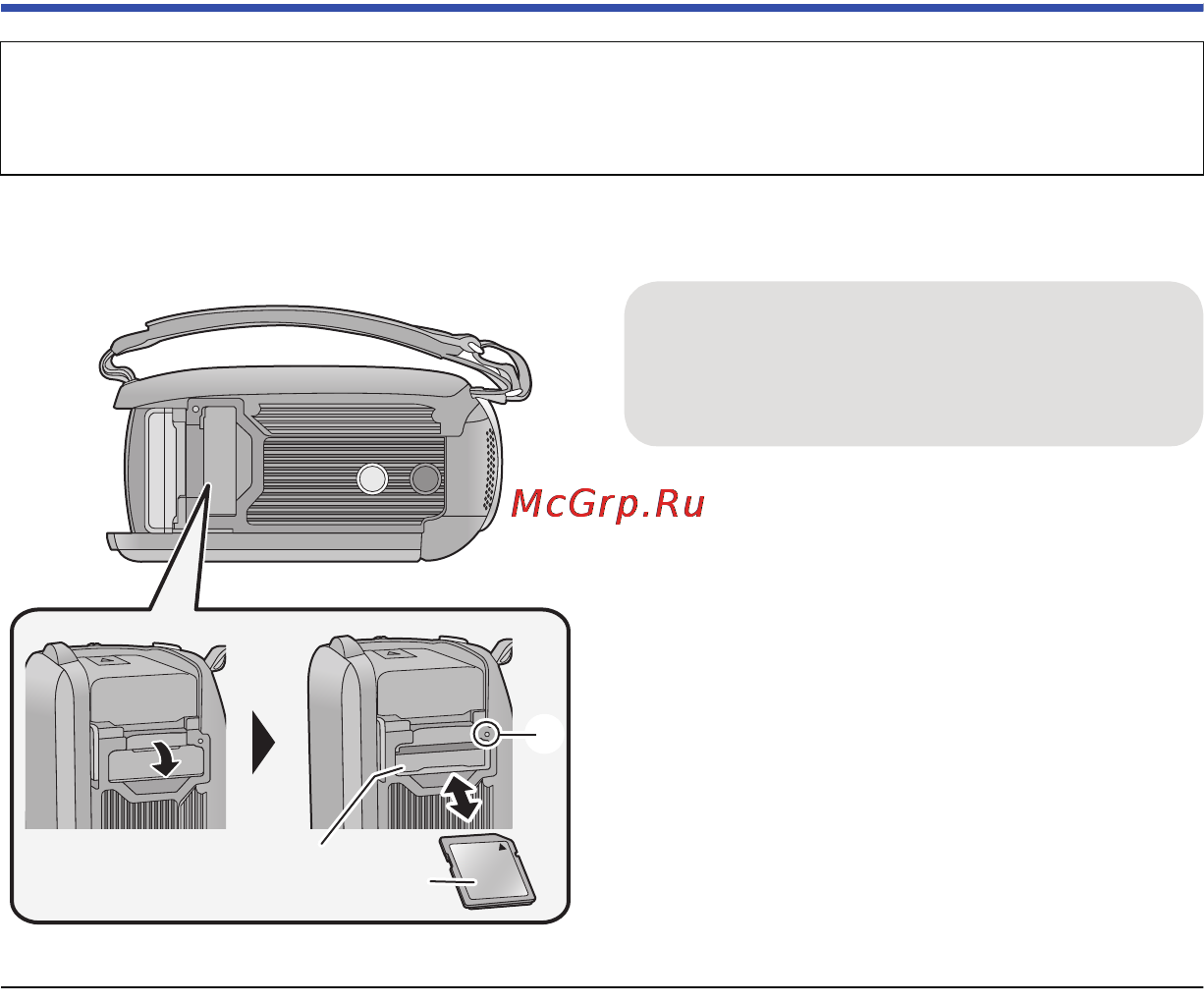 Panasonic hc-v130 red [14/100] Inserting removing an sd card