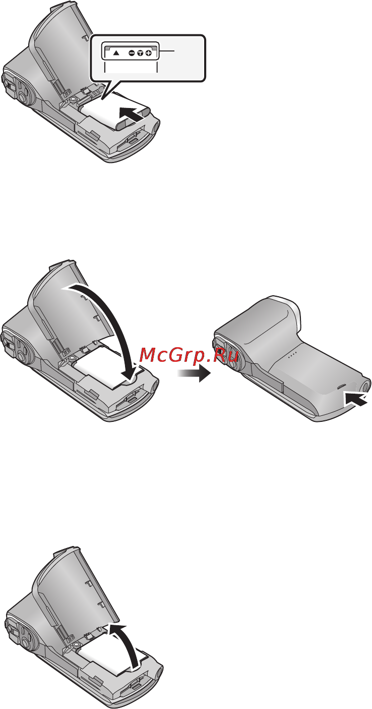 Panasonic hx-dc3 white [12/36] Close the battery card cover