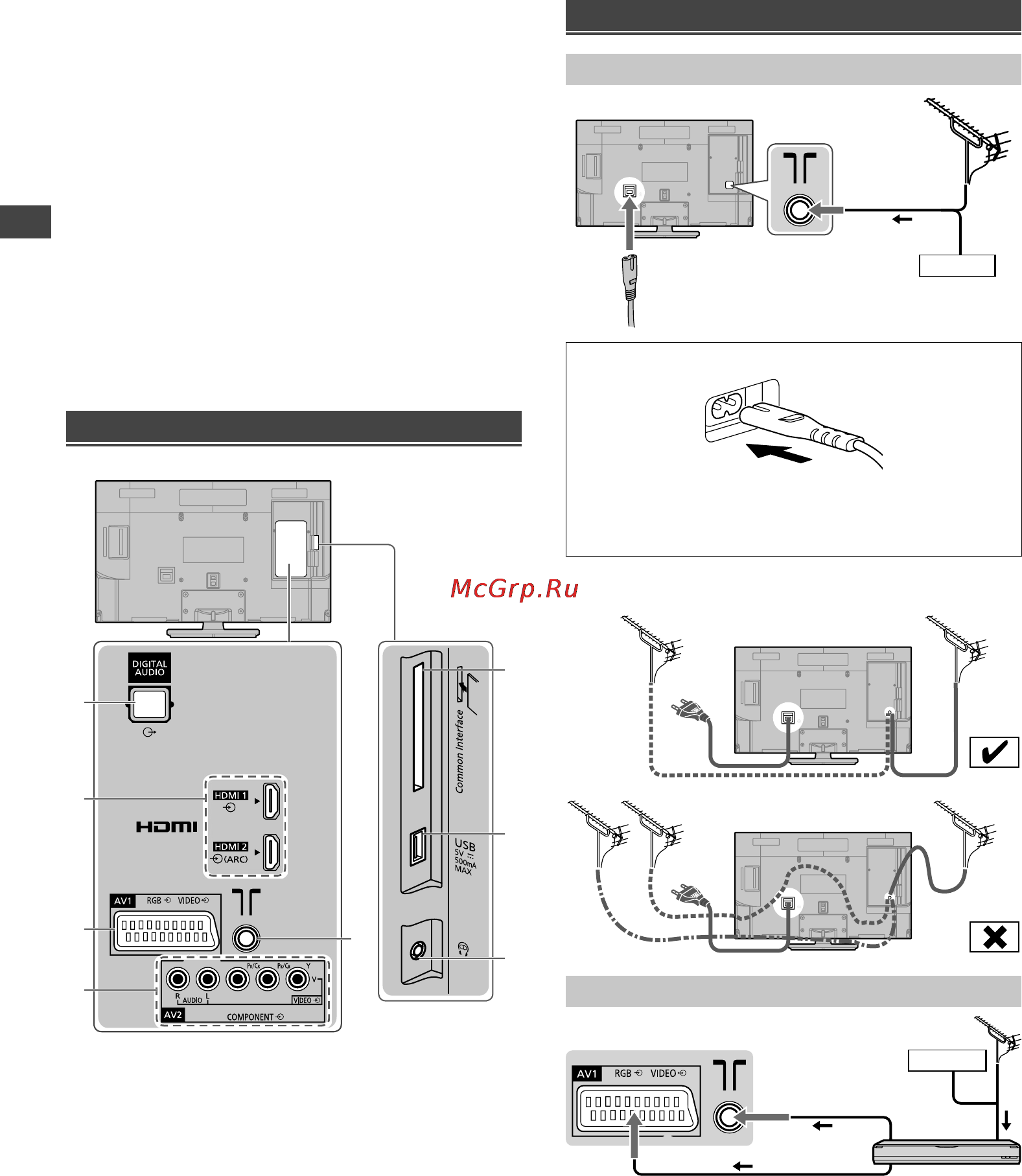 Panasonic tx-32cr410 [6/24] Connecting the tv