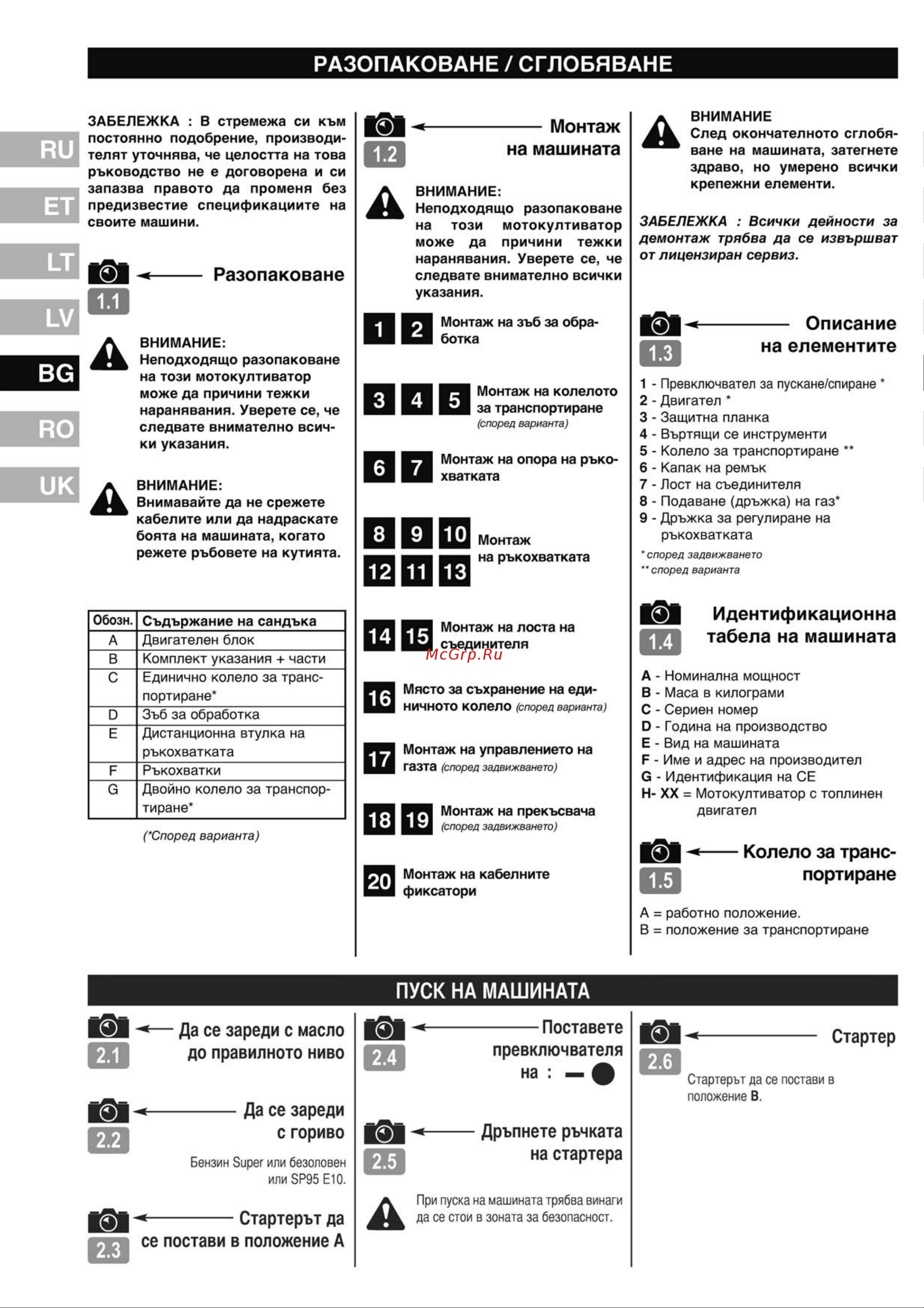Partner pft 44-154 Инструкция по эксплуатации онлайн [30/48] 161018