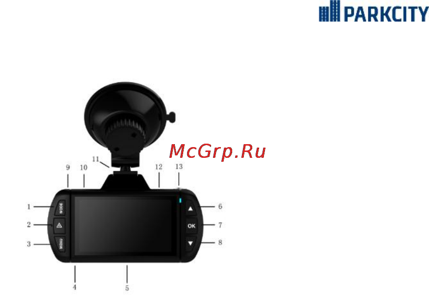 Parkcity dvr hd 450 [6/16] Функции кнопок функции кнопок