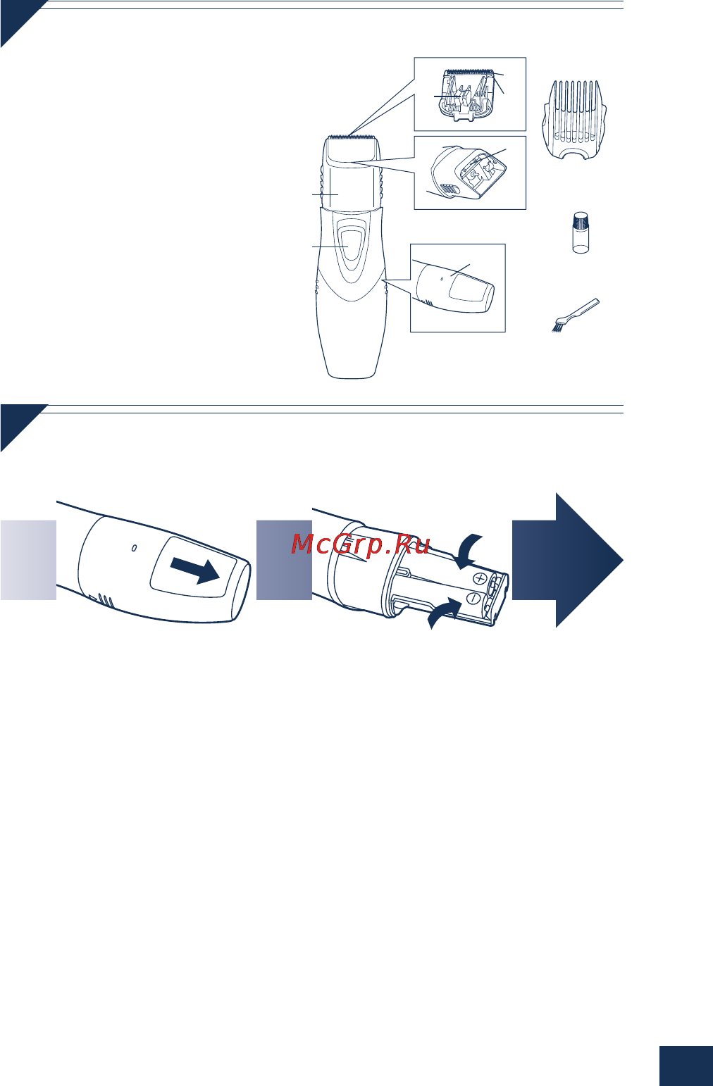 Panasonic ER 2403-K520 [15/20] Identificacióndelaspartes