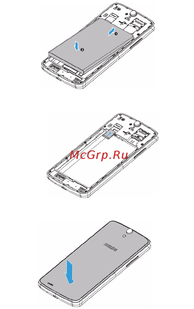 Philips xenium v387 black Инструкция по эксплуатации онлайн [4/40] 161283