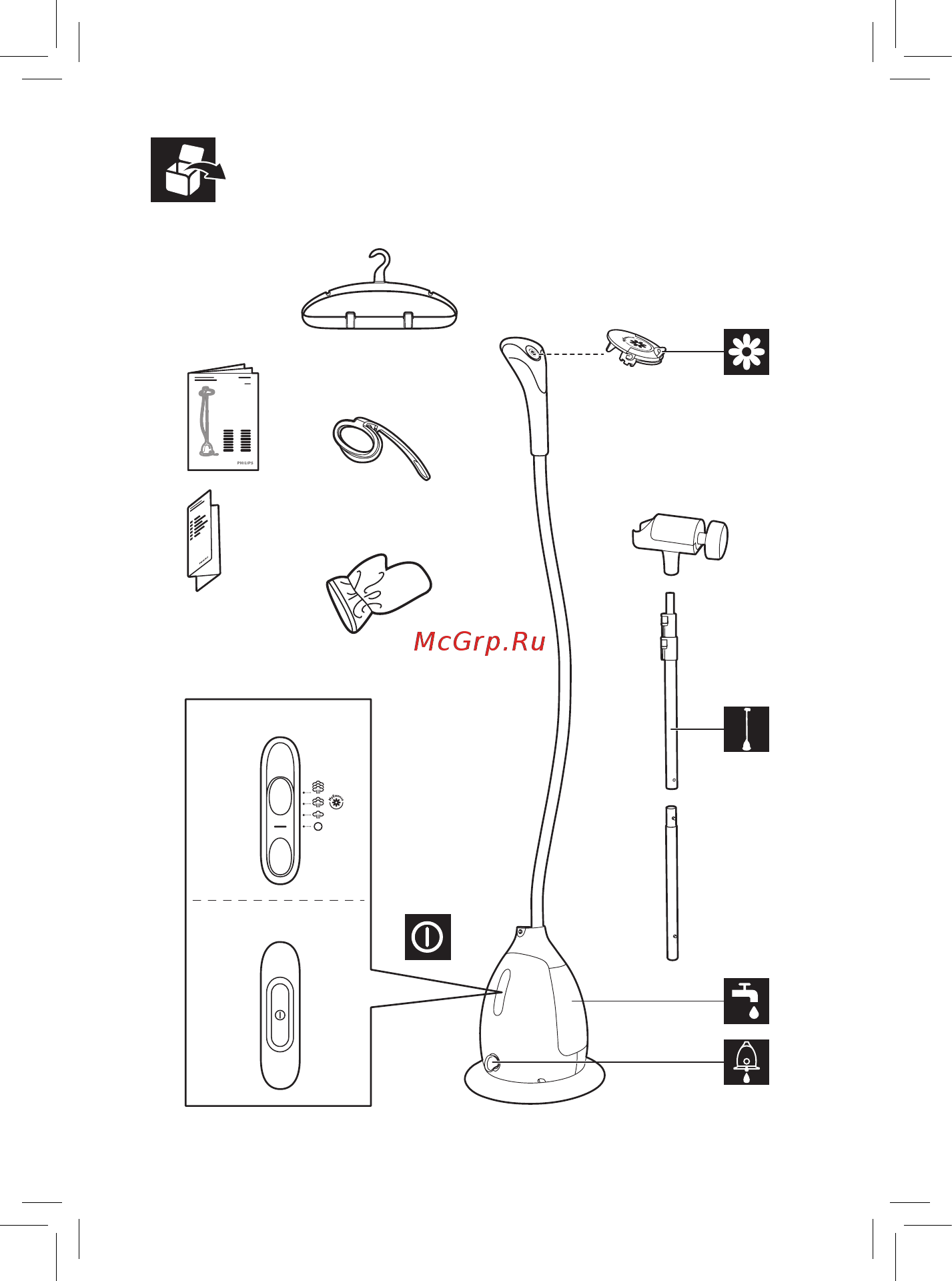 Philips gc 535/35 Инструкция по эксплуатации онлайн [3/96] 161331