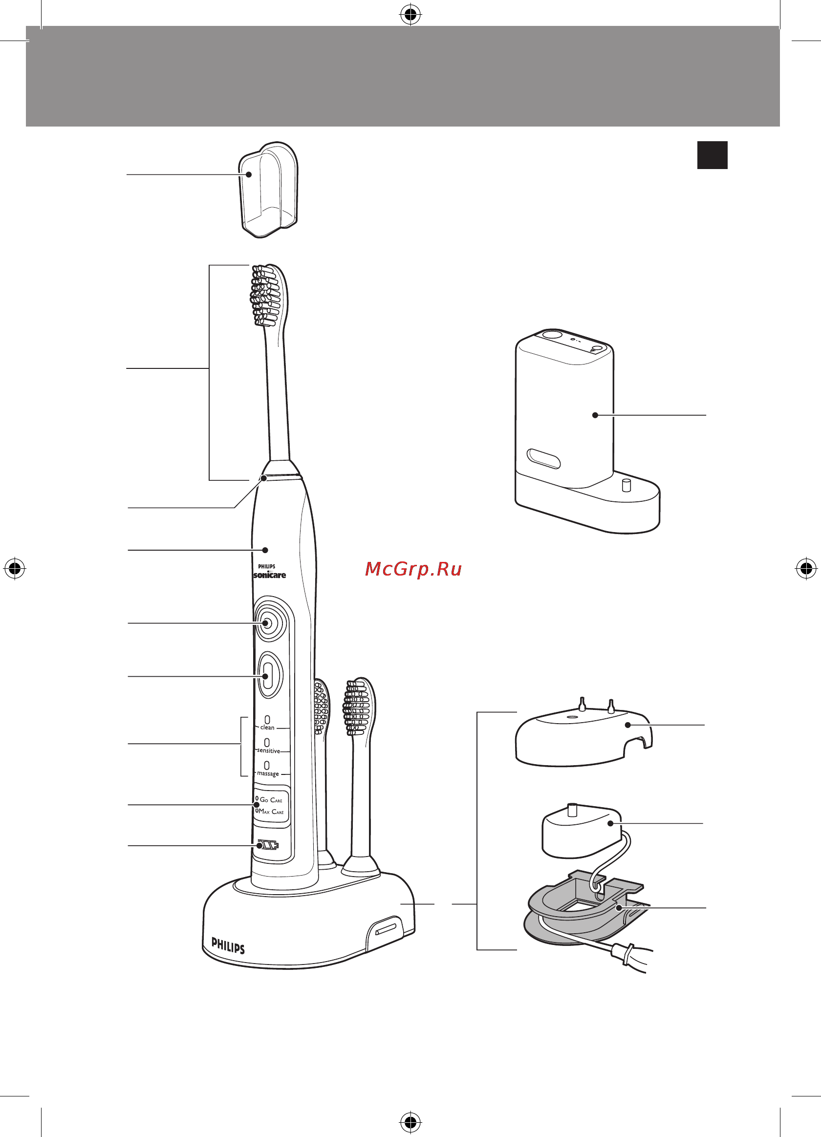 Philips Sonicare HX 6902/02 Инструкция по эксплуатации онлайн [2/96] 161367
