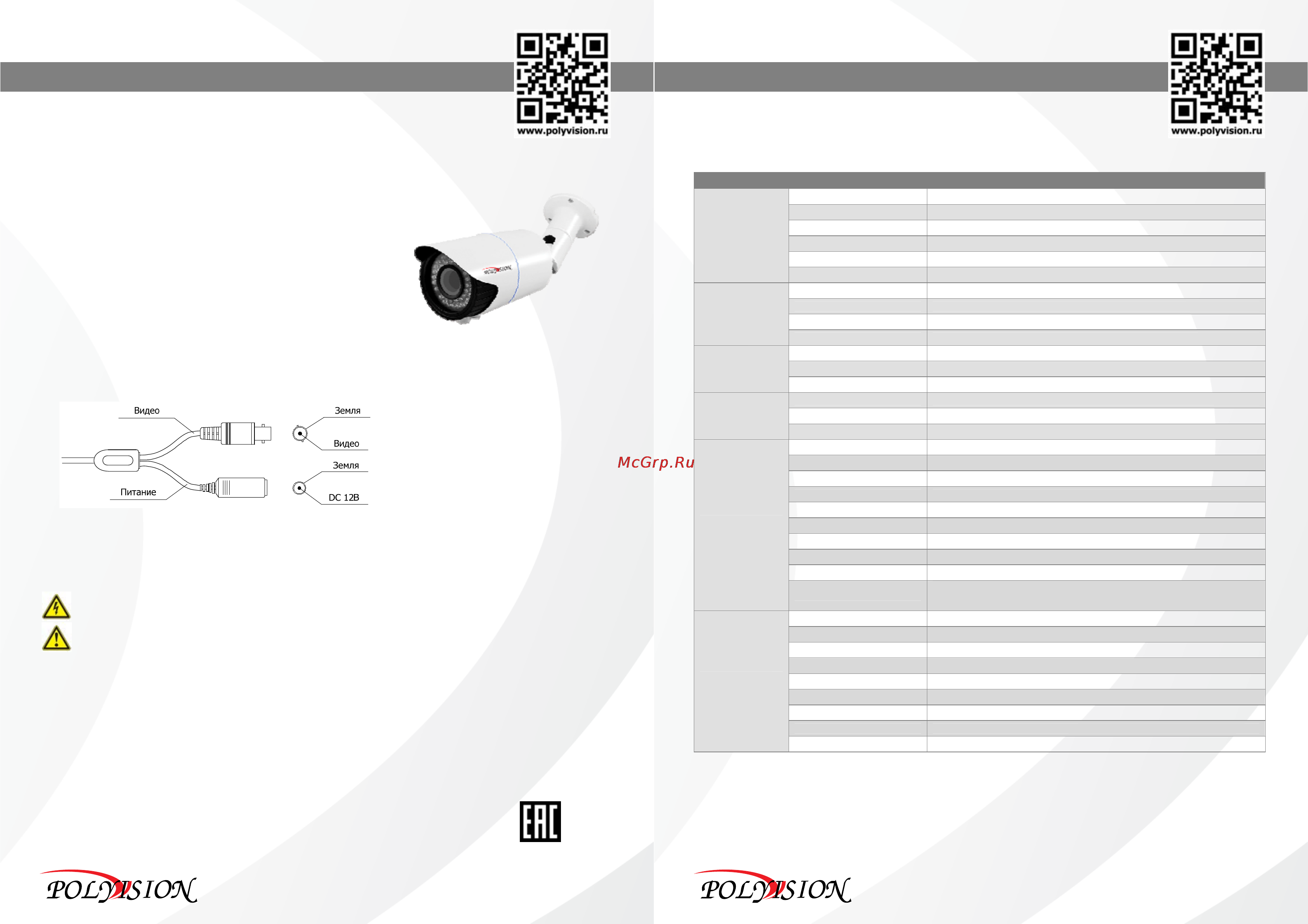Polyvision PNM-A1-V12 v.2.3.6 (от 05.16) Инструкция по эксплуатации онлайн