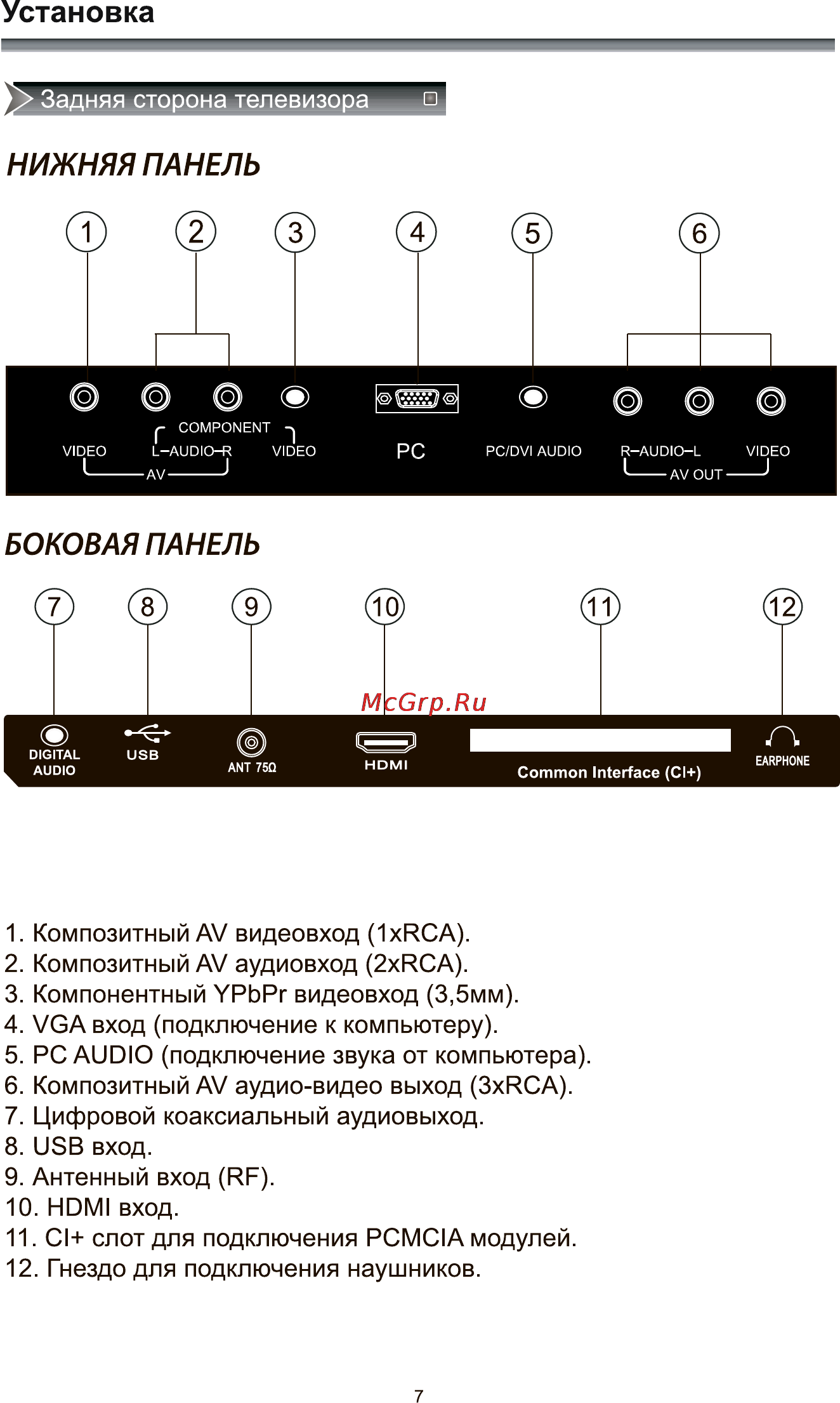 Rolsen RL-24E1302T2C [9/41] Установка