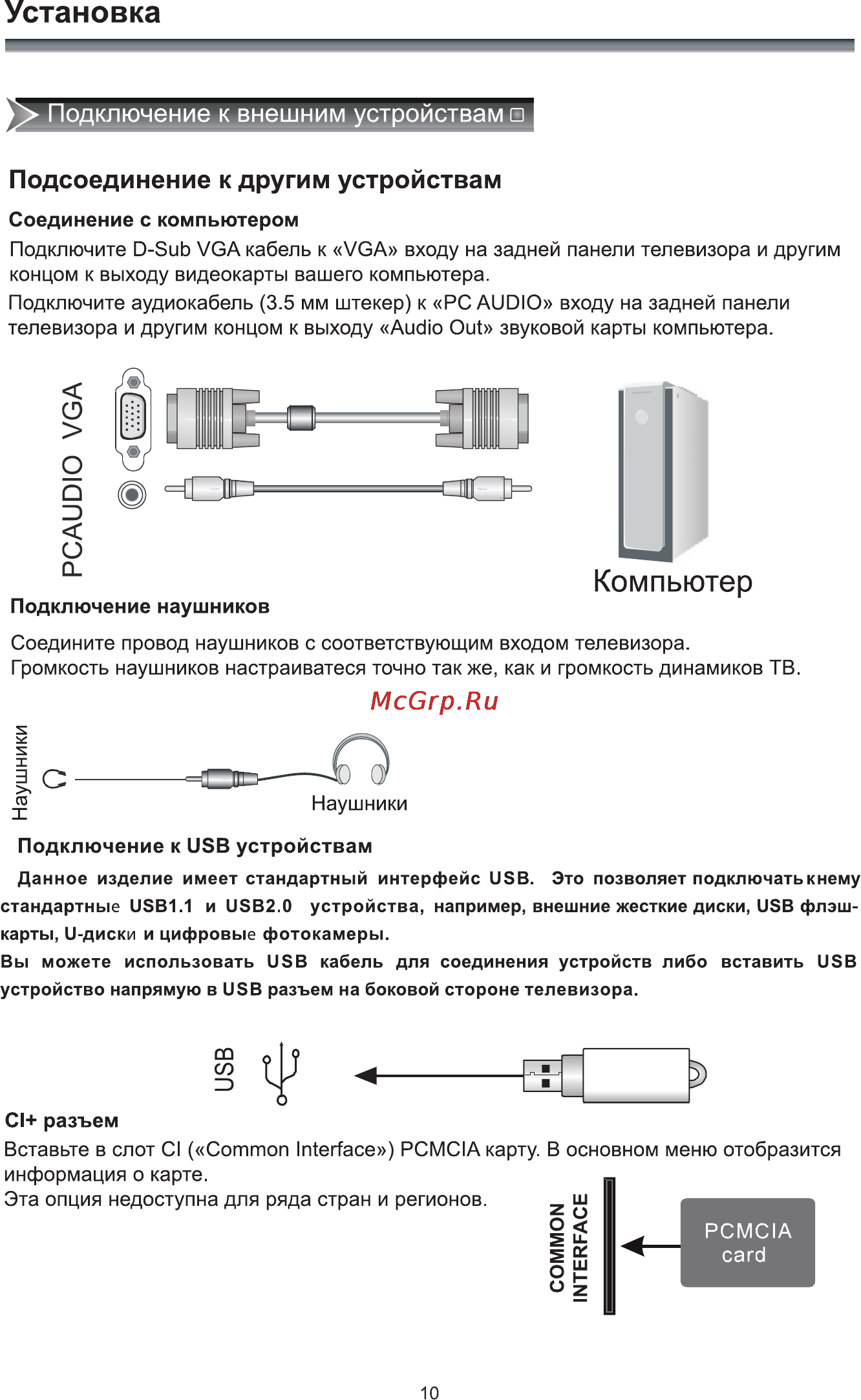 Rolsen RL-19E1503T2C [12/41] Подключение к usb устройствам