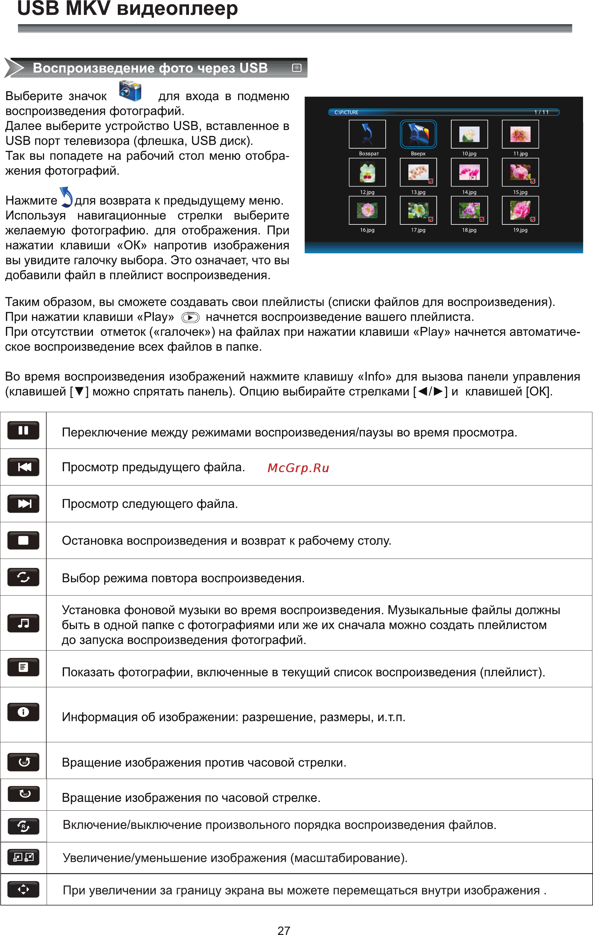 Rolsen RL-40D1508FT2 [29/40] Usb mkv видеоплеер