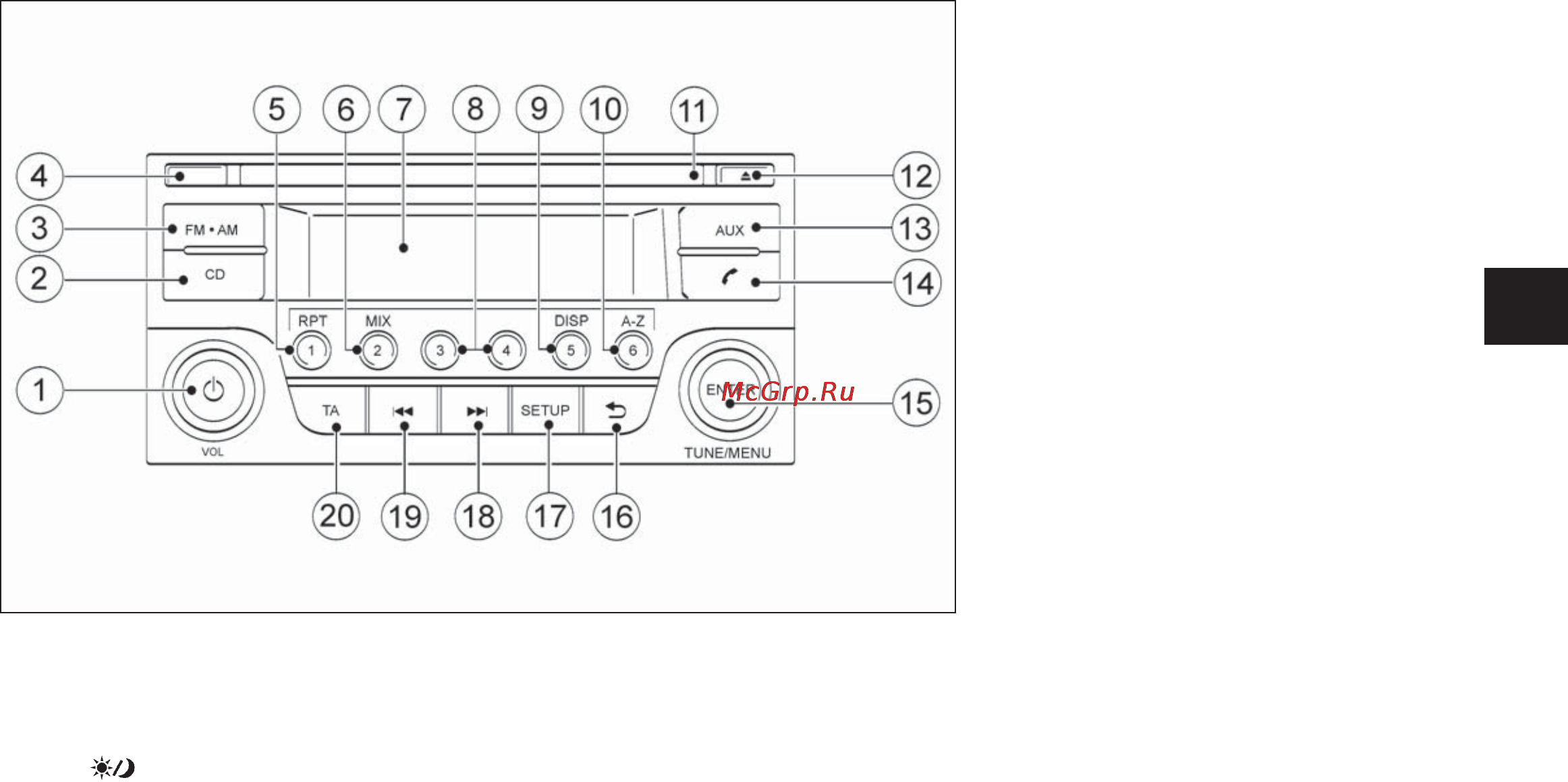 Nissan Almera G15 [75/172] Радиоприемник am fm с проигрывателем компакт дисков для некоторых вариантов исполнения автомобиля