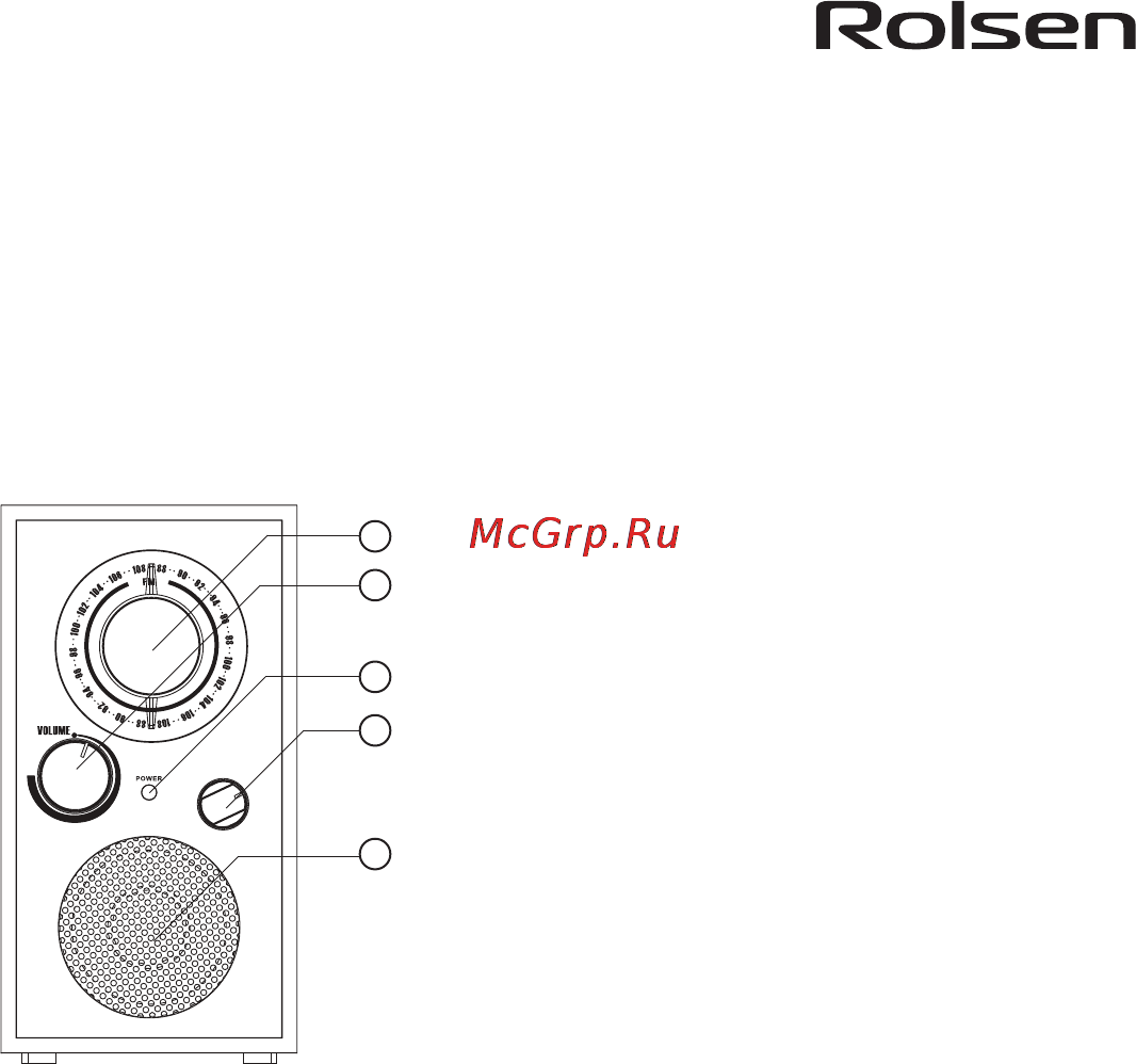 Rolsen RFM-120 Инструкция по эксплуатации онлайн