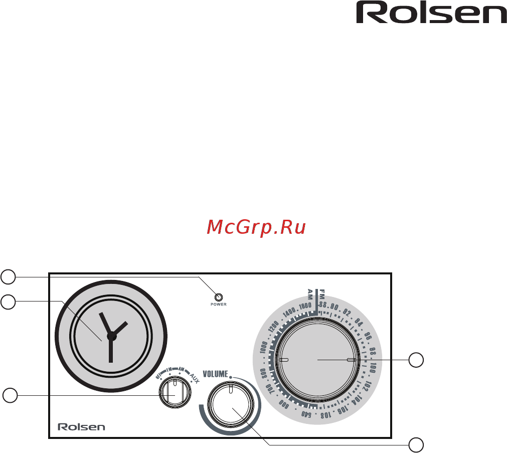 Rolsen RFM-200 Инструкция по эксплуатации онлайн
