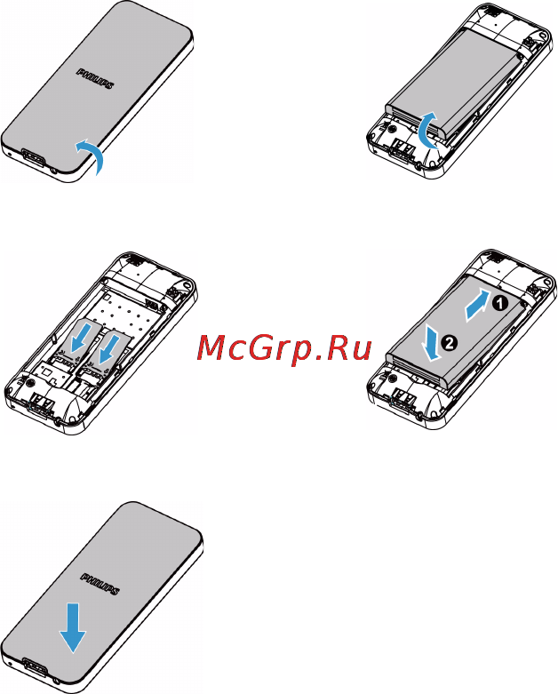 Philips e180 black [51/73] Встановлення sim картки