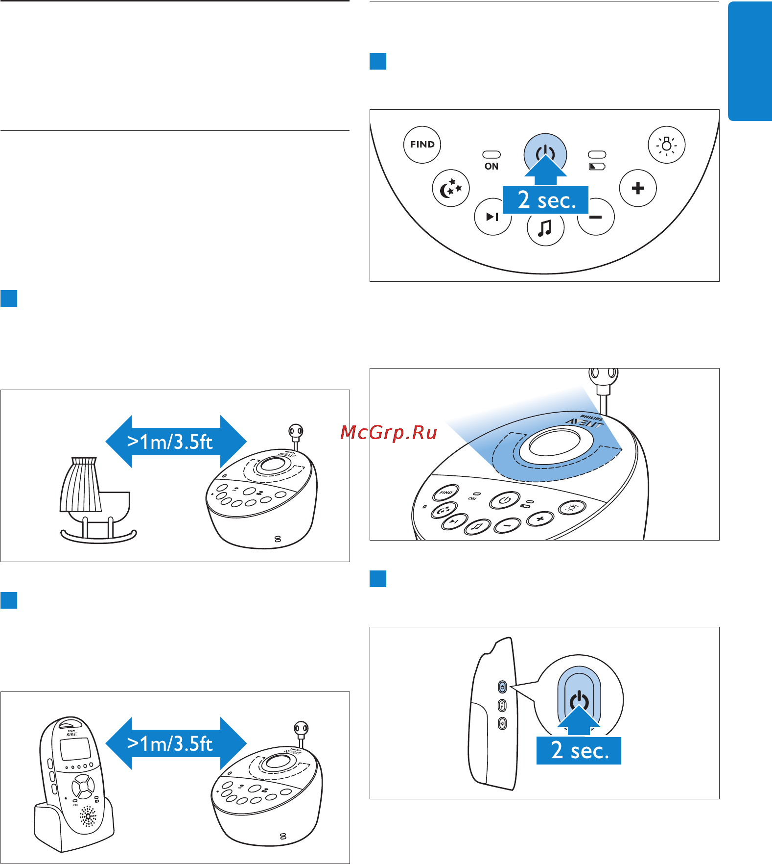 Philips Avent scd580/00 [7/460] Using the baby monitor