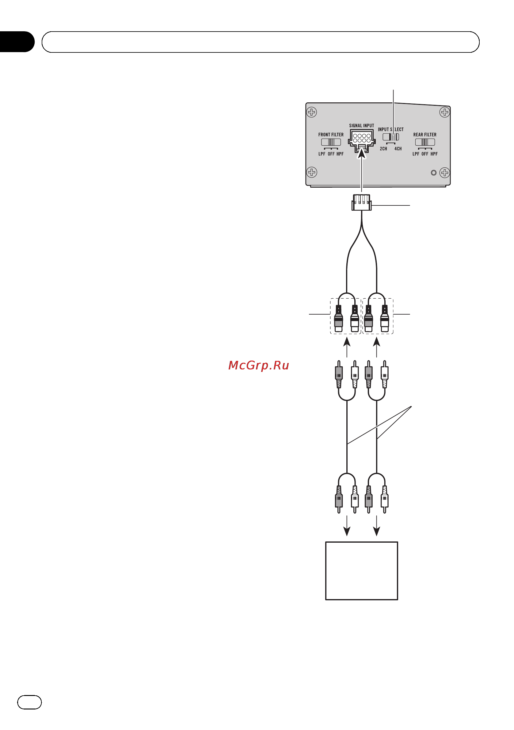 Pioneer gm-d1004 [18/84] Connexion des appareils