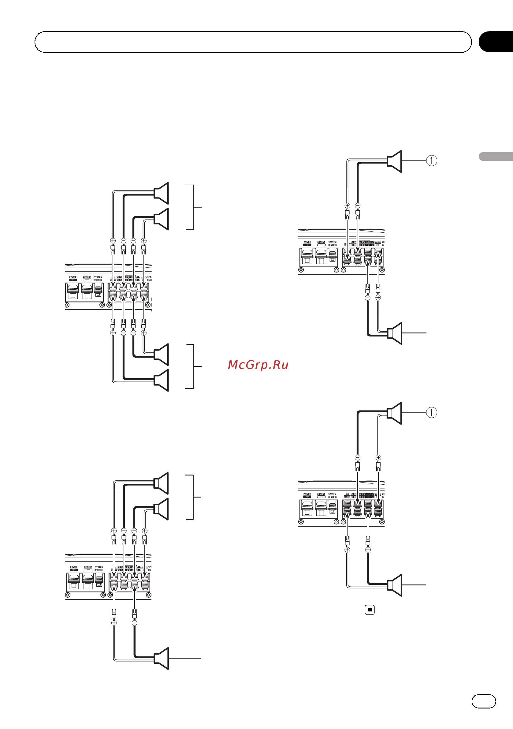 Pioneer GM-A4604 [21/108] Connexion des appareils