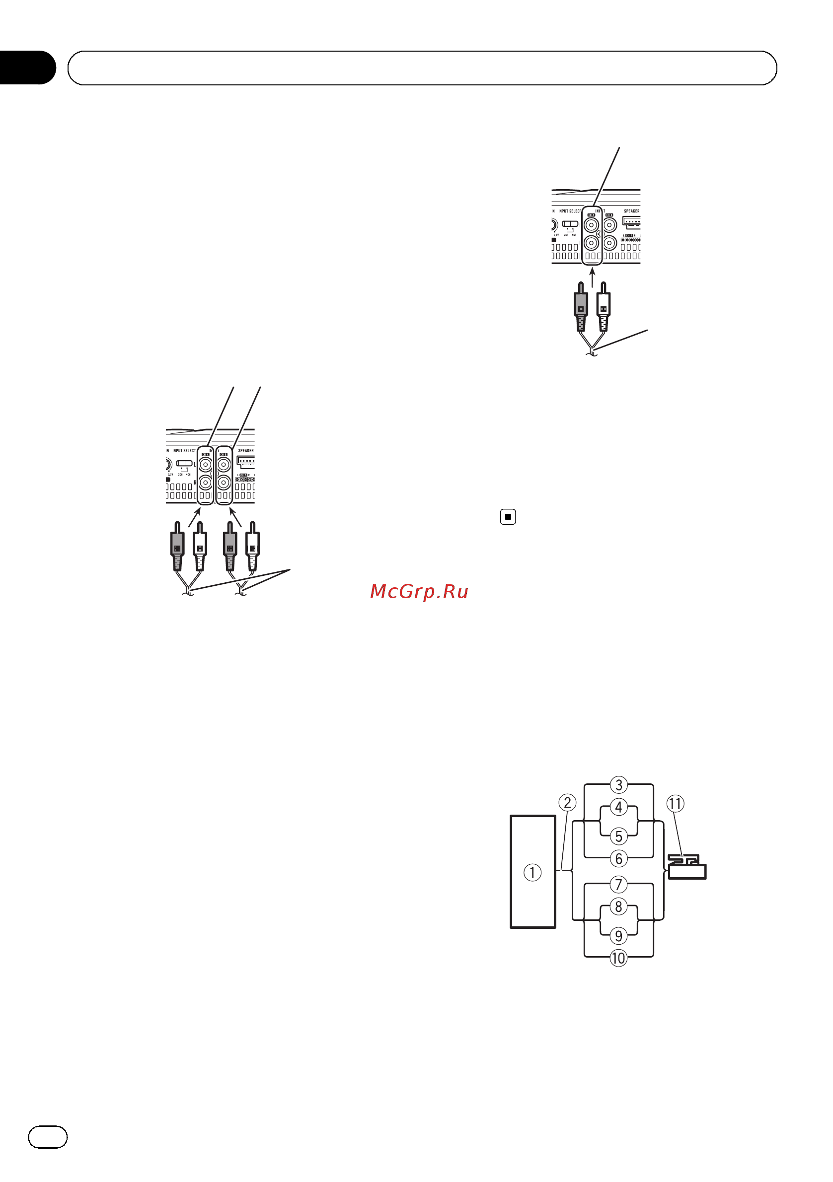 Pioneer gm-a6604 [22/108] Connexion des appareils