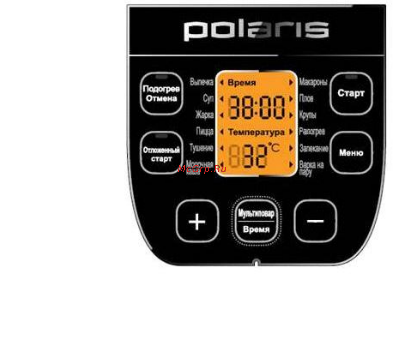 Polaris PMC 0511AD ЧЕРНЫЙ [43/59] Басқару панелі