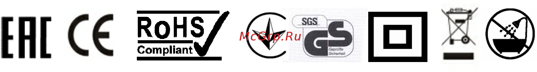 Polaris pmg 2015 [31/32] Інформація про сертифікацію