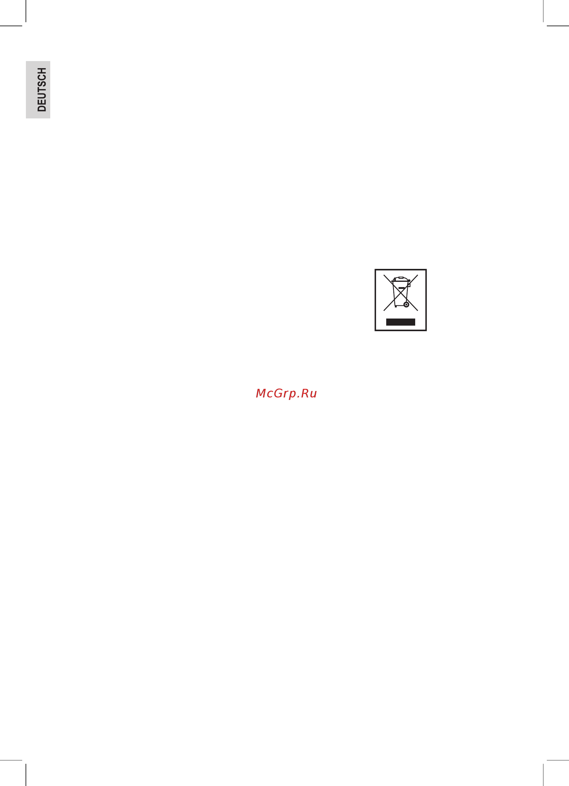 Profi Cook PC-WKS 1013 [10/70] Entsorgung bedeutung des symbols mülltonne
