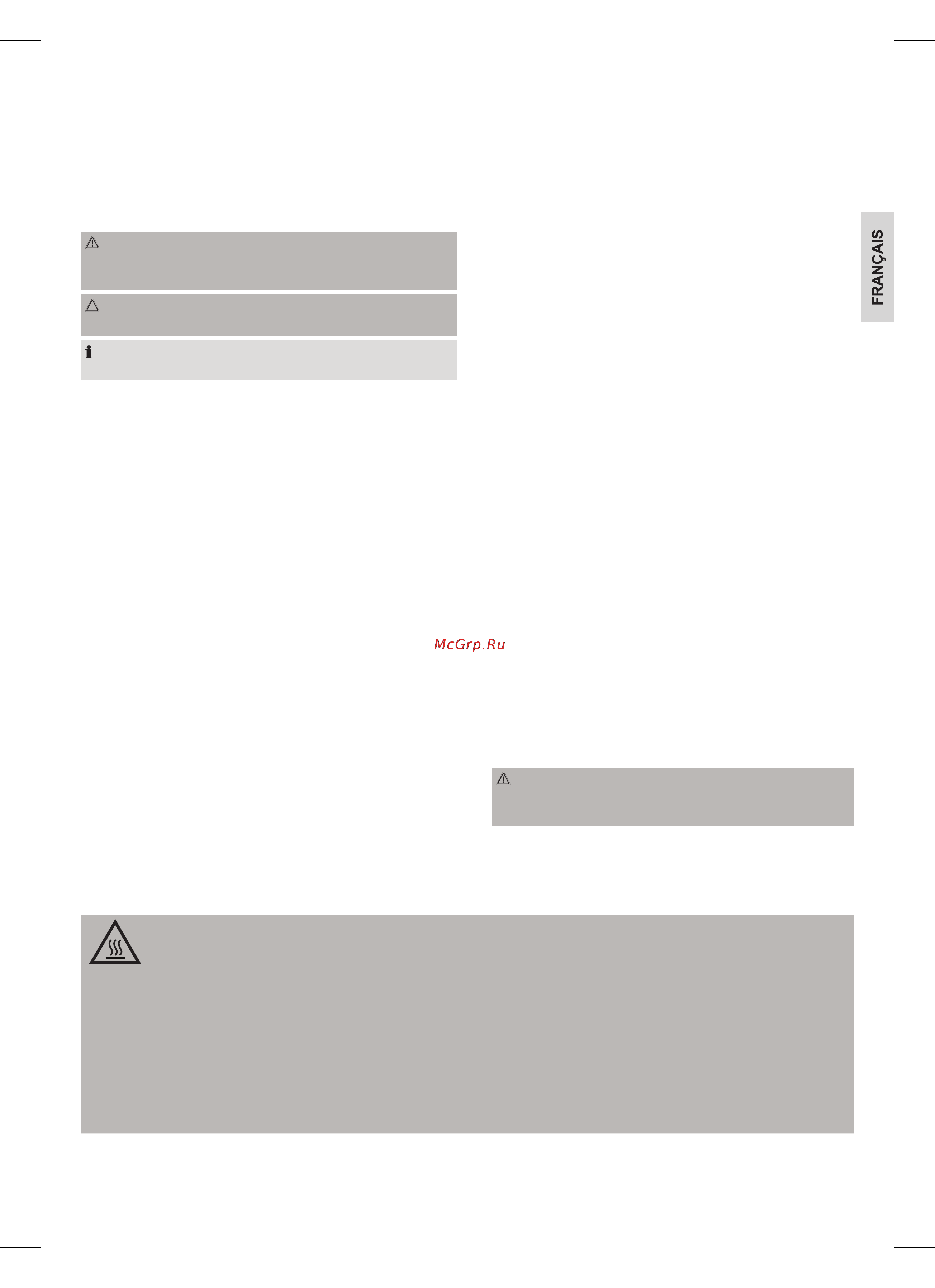 ProfiCook pc-mkm 1074 [17/66] Avertissement surface chaude